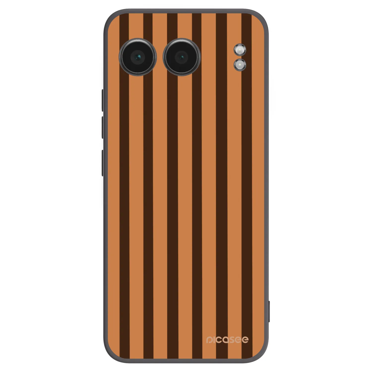 Picasee fekete szilikon tok az alábbi mobiltelefonokra OnePlus Nord 4 - Caramel lines