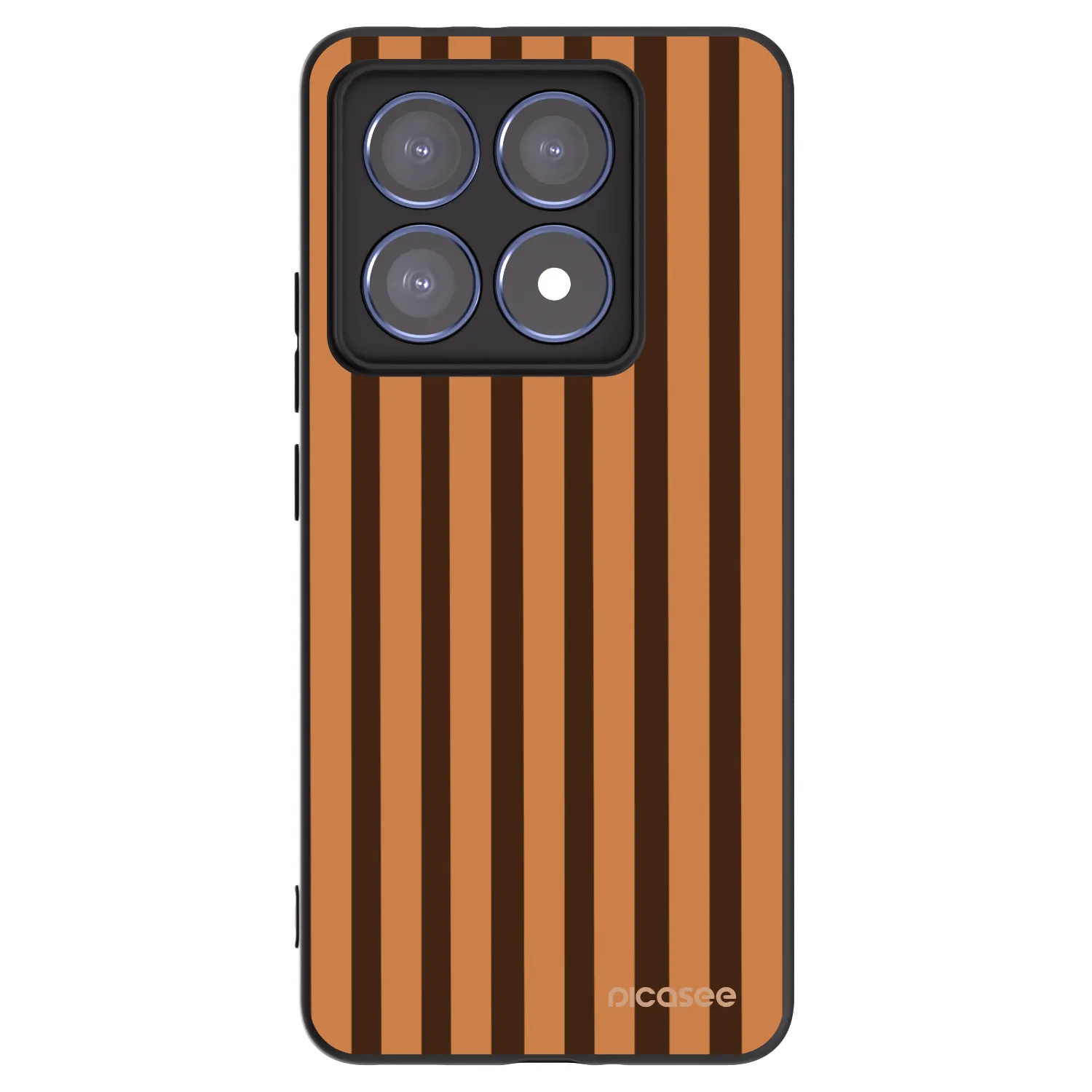 Picasee fekete szilikon tok az alábbi mobiltelefonokra Xiaomi 14T Pro - Caramel lines