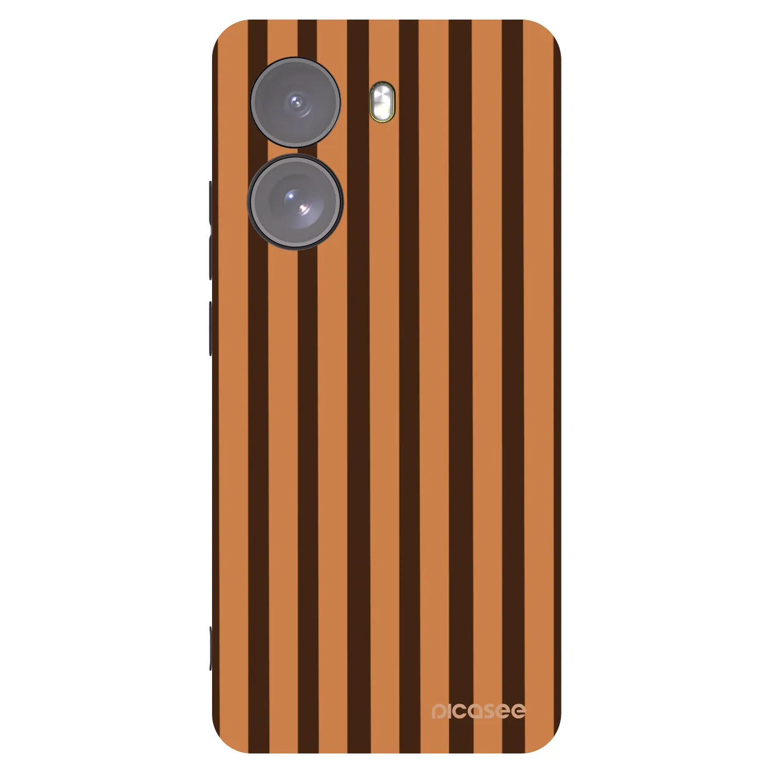 Picasee fekete szilikon tok az alábbi mobiltelefonokra Xiaomi Poco X7 - Caramel lines