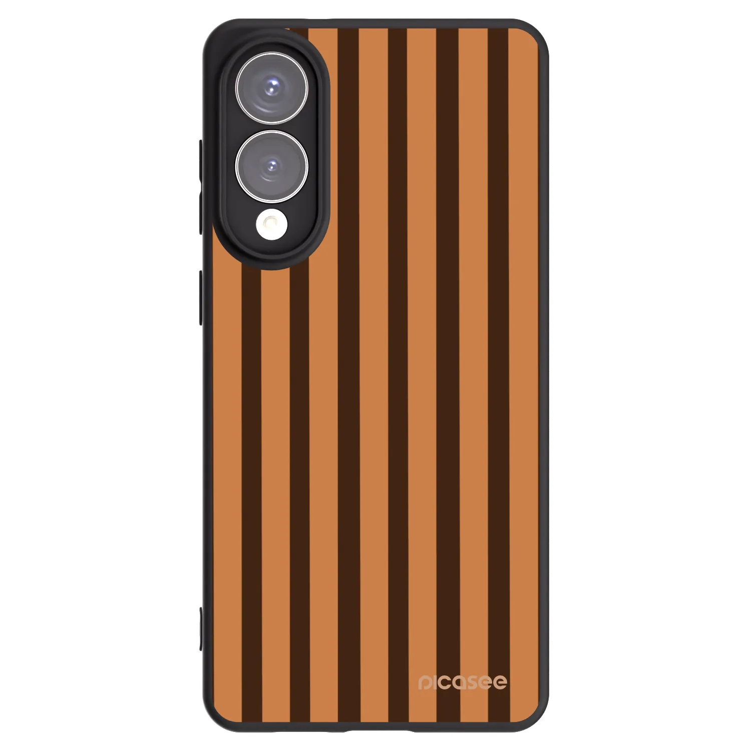 Picasee fekete szilikon tok az alábbi mobiltelefonokra Samsung Galaxy S25 Edge 5G - Caramel lines