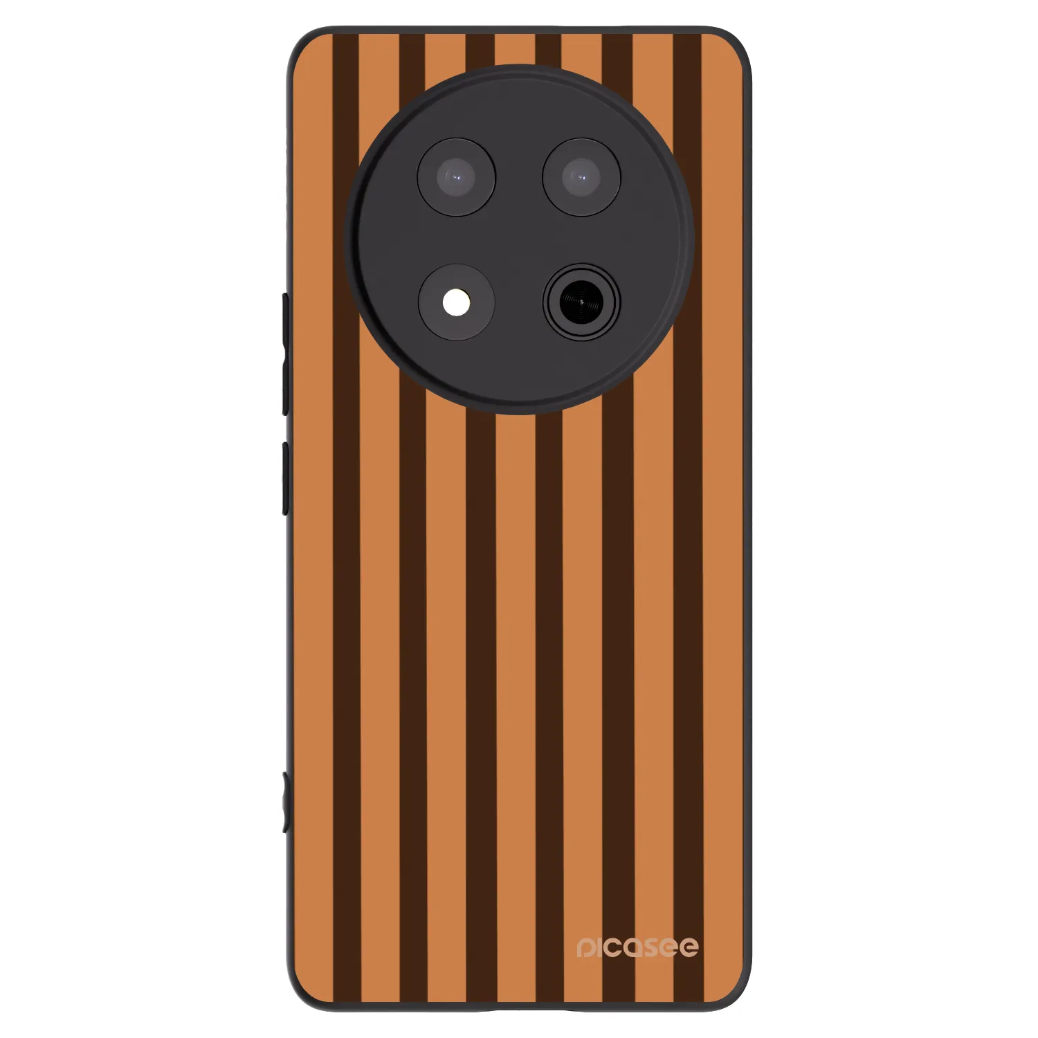 Picasee fekete szilikon tok az alábbi mobiltelefonokra Honor Magic7 Lite 5G - Caramel lines