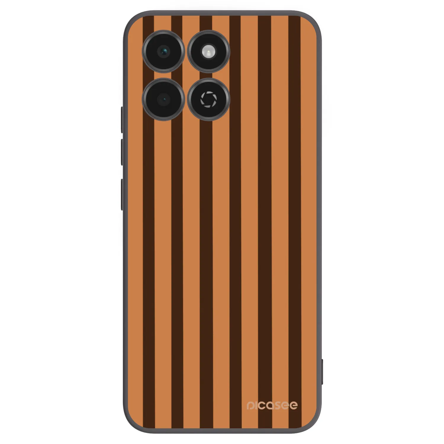 Picasee fekete szilikon tok az alábbi mobiltelefonokra Honor 200 Smart 5G - Caramel lines