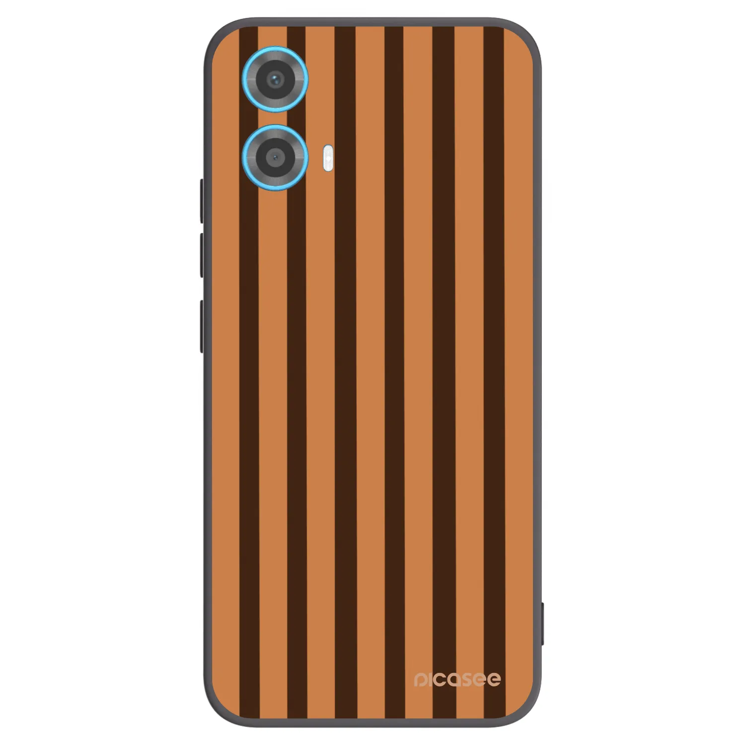 Picasee fekete szilikon tok az alábbi mobiltelefonokra Motorola Moto G34 5G - Caramel lines