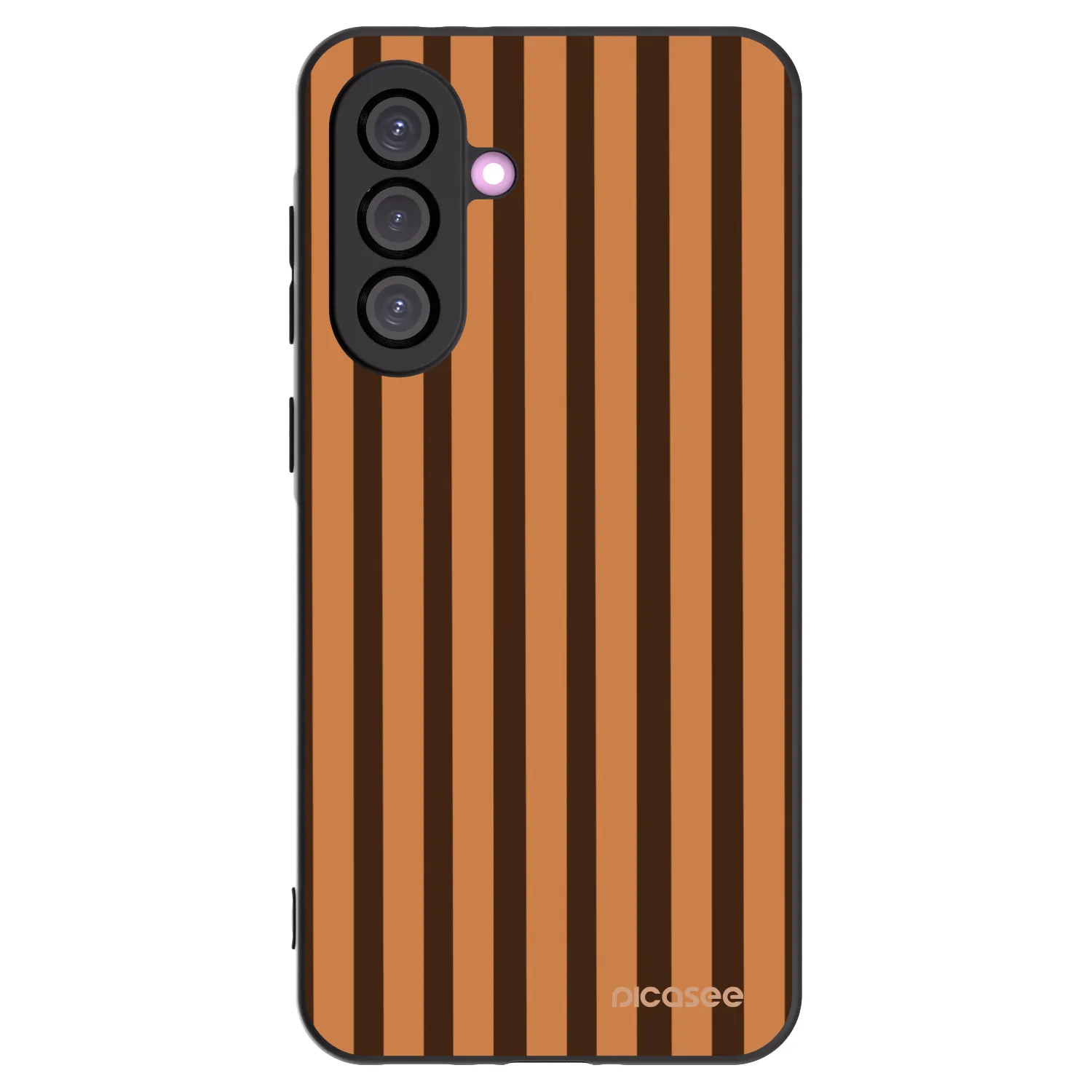 Picasee fekete szilikon tok az alábbi mobiltelefonokra Samsung Galaxy A56 5G A566B - Caramel lines