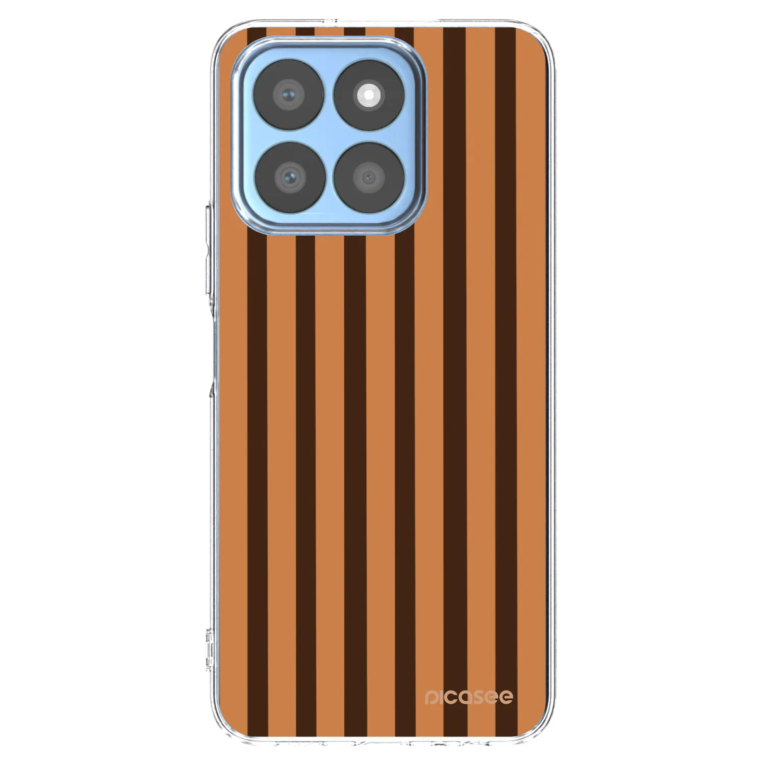 Picasee átlátszó szilikon tok az alábbi mobiltelefonokra Honor X8c - Caramel lines