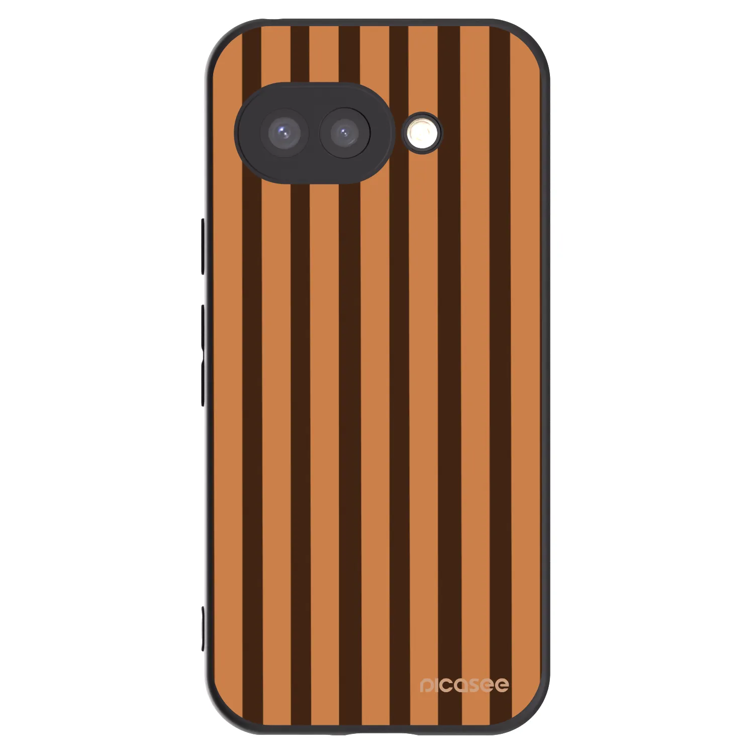 Picasee fekete szilikon tok az alábbi mobiltelefonokra Google Pixel 9a - Caramel lines