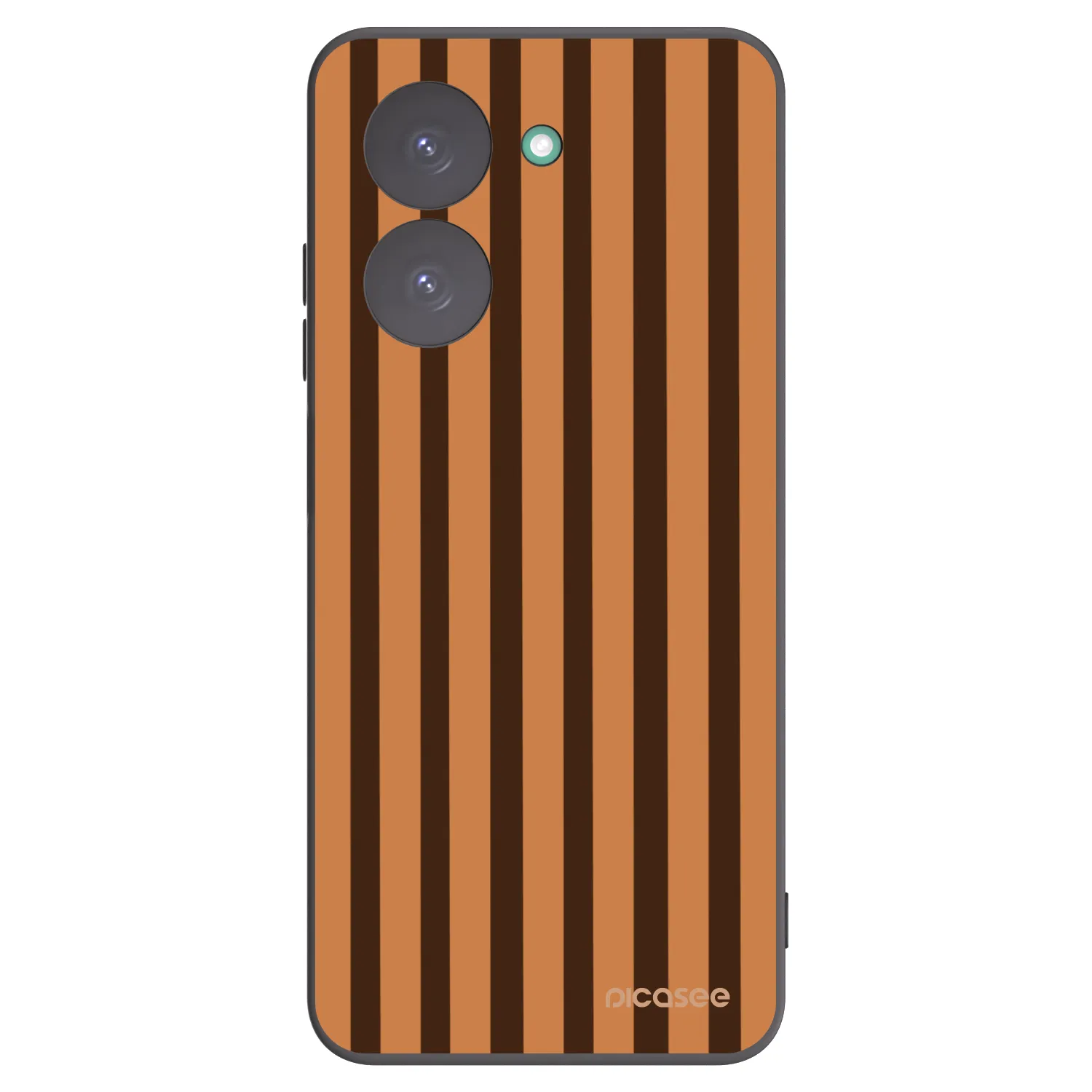 Picasee fekete szilikon tok az alábbi mobiltelefonokra Xiaomi Redmi A5 - Caramel lines