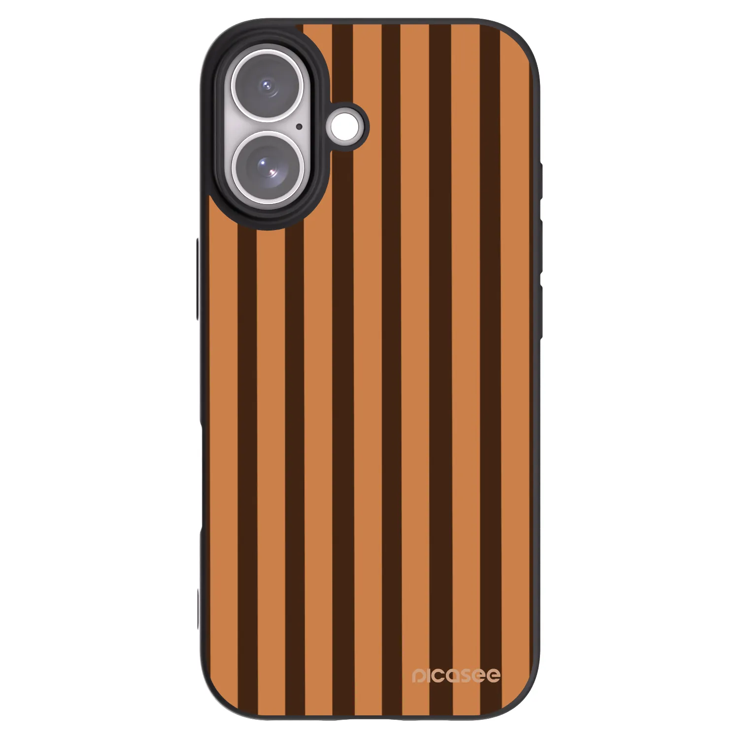 Picasee fekete szilikon tok az alábbi mobiltelefonokra Apple iPhone 17 - Caramel lines