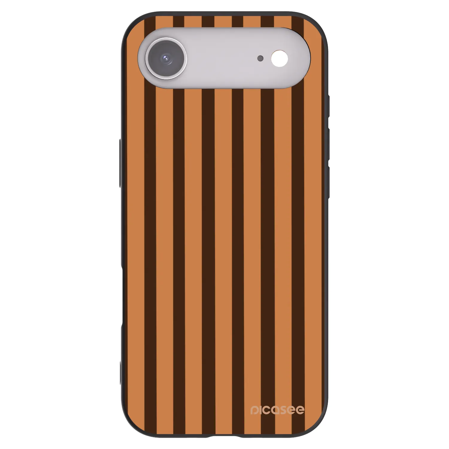 Picasee fekete szilikon tok az alábbi mobiltelefonokra Apple iPhone Air - Caramel lines