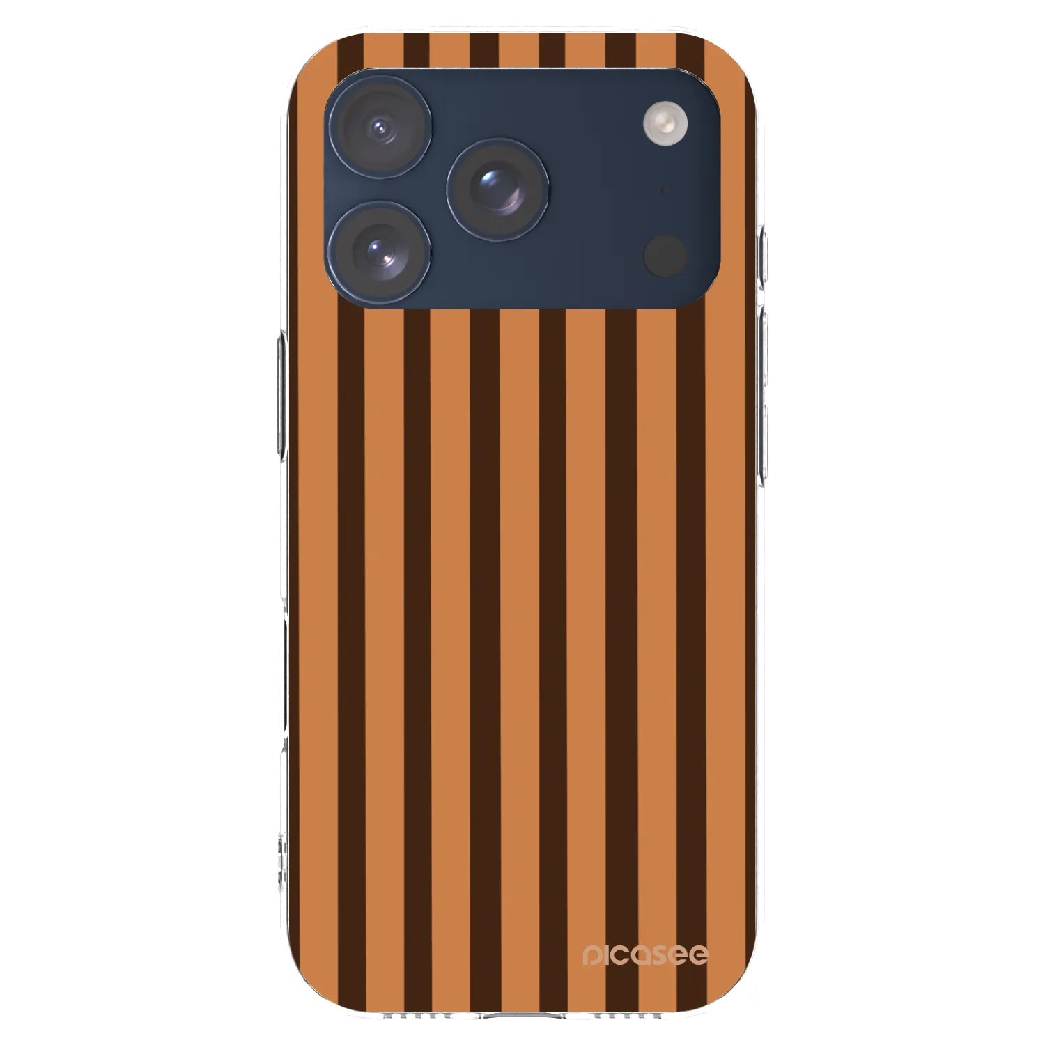 Picasee átlátszó szilikon tok az alábbi mobiltelefonokra Apple iPhone 17 Pro - Caramel lines