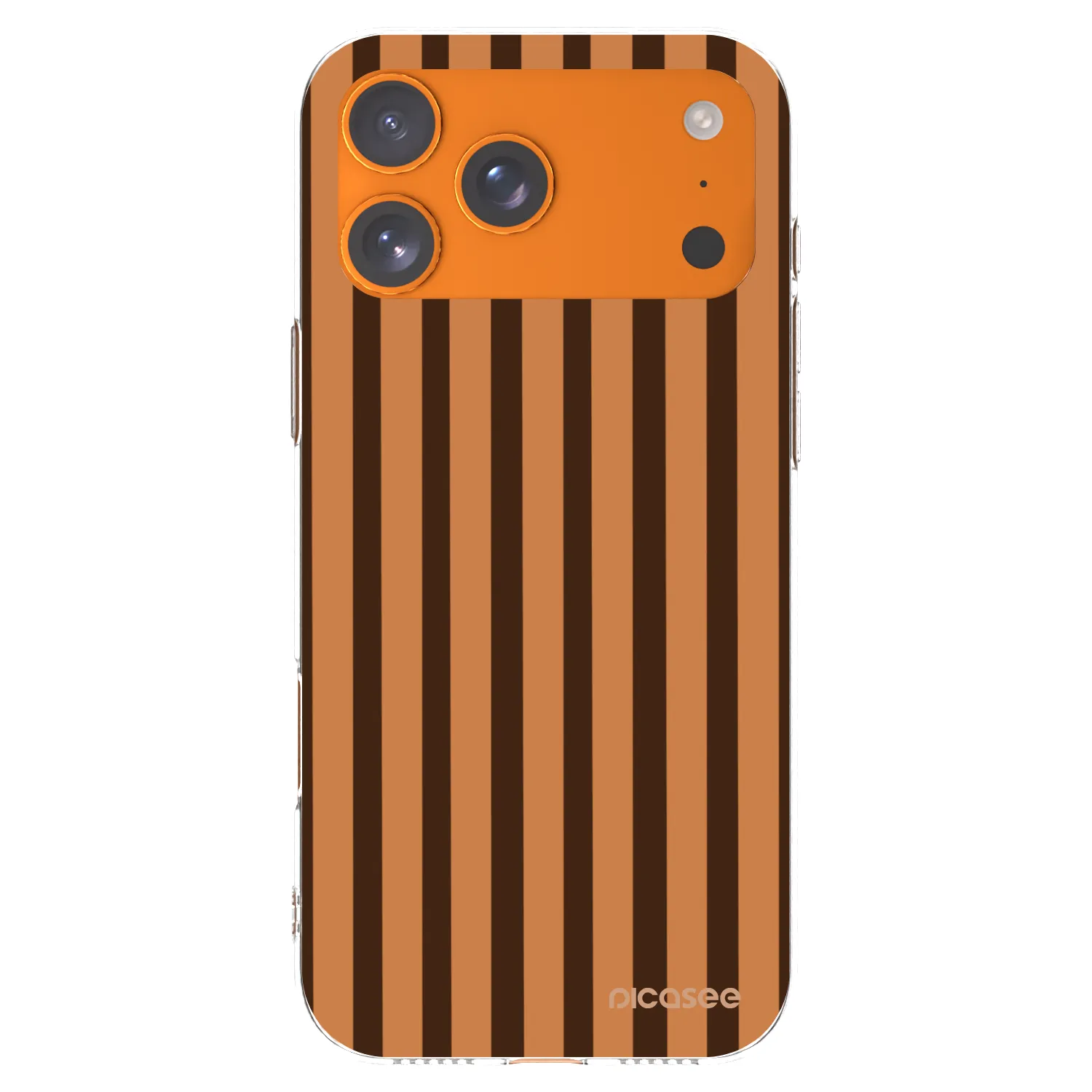 Picasee átlátszó szilikon tok az alábbi mobiltelefonokra Apple iPhone 17 Pro Max - Caramel lines
