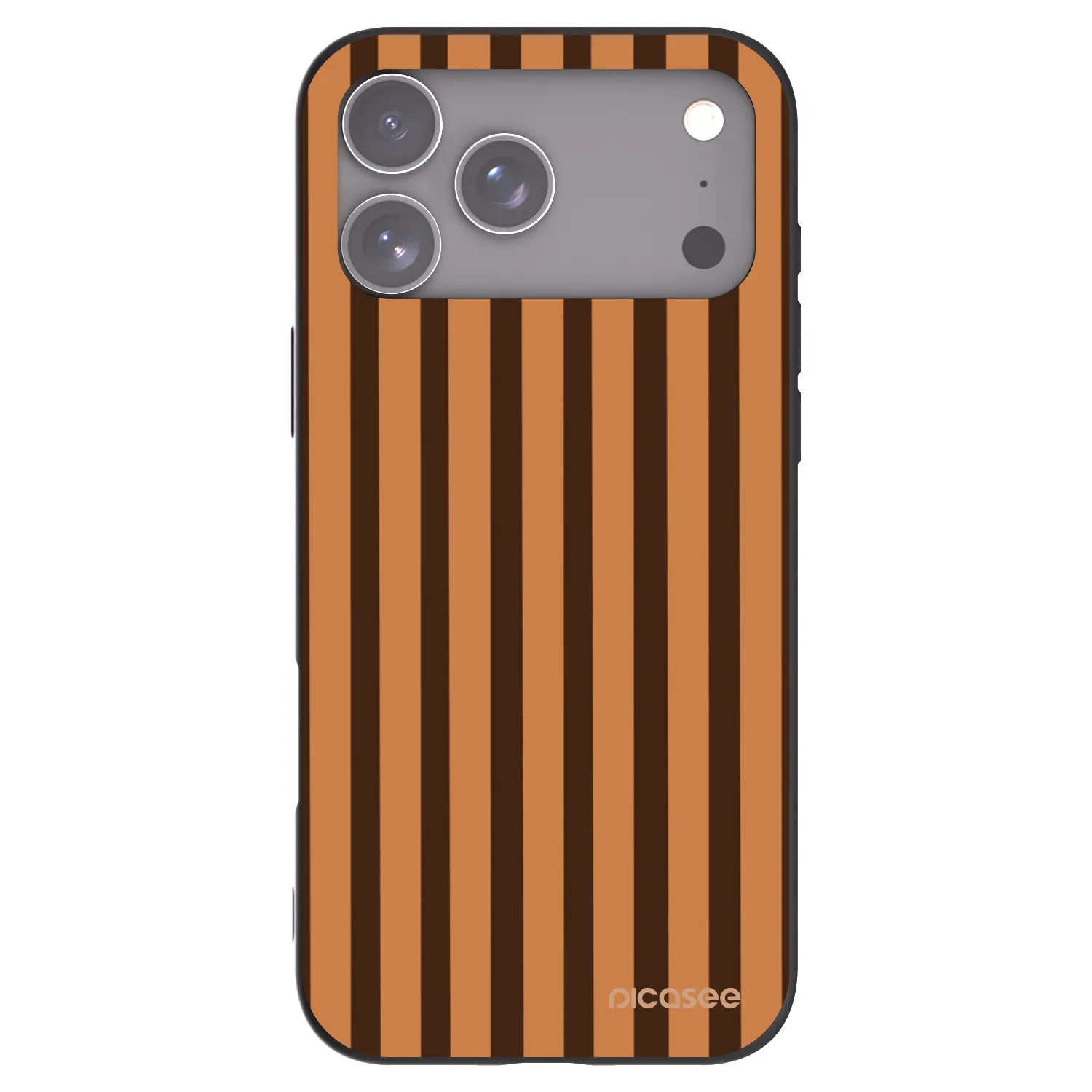 Picasee fekete szilikon tok az alábbi mobiltelefonokra Apple iPhone 17 Pro Max - Caramel lines