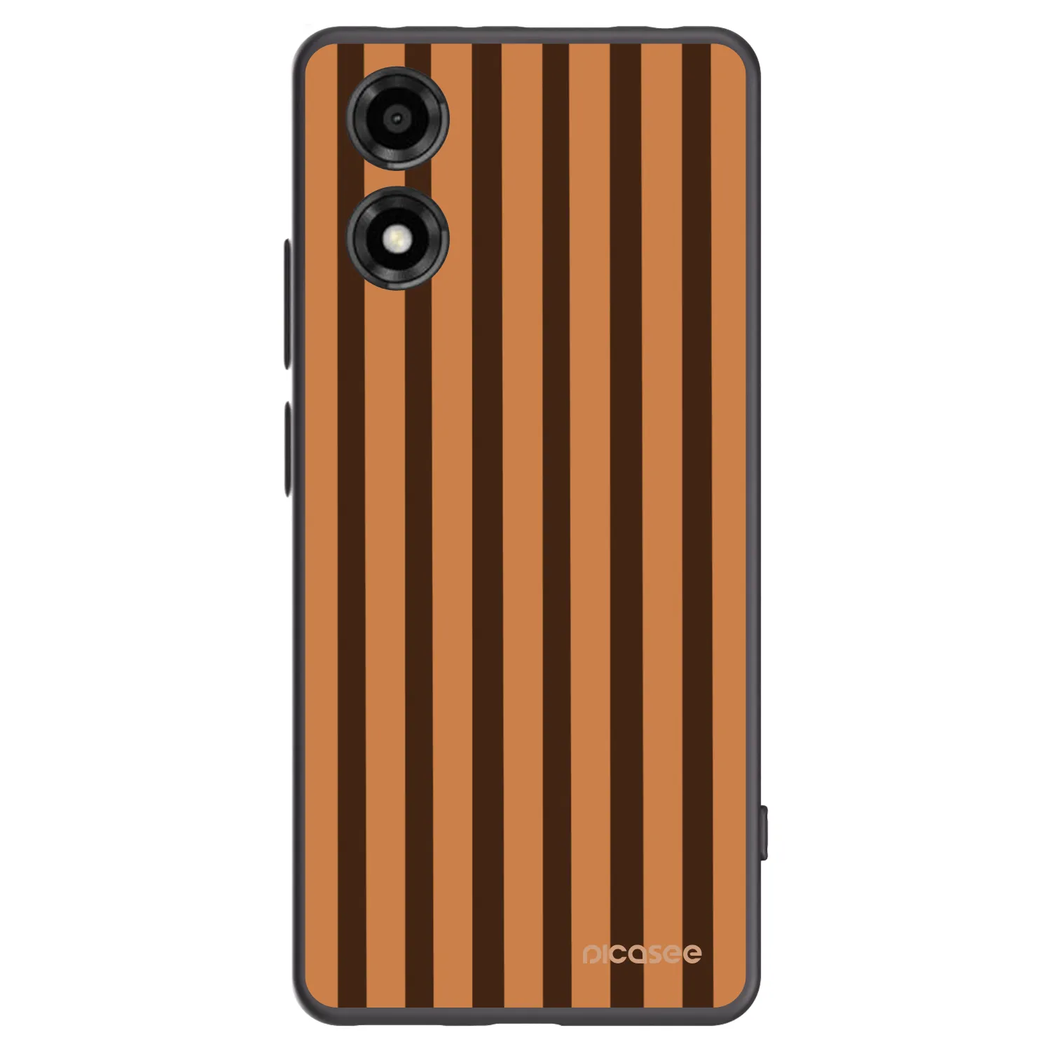 Picasee fekete szilikon tok az alábbi mobiltelefonokra Motorola Moto E14 - Caramel lines