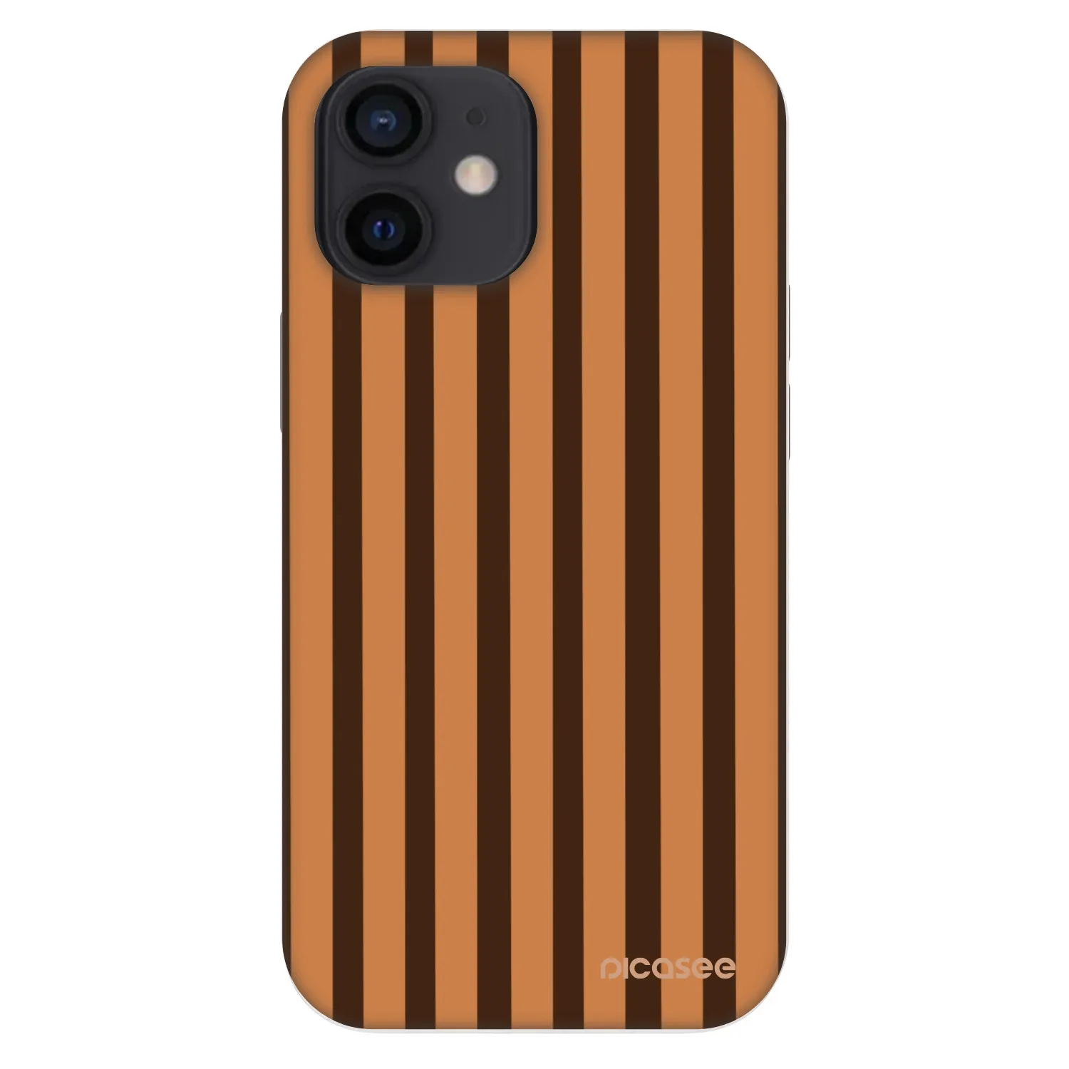Picasee Fashion Case Apple iPhone 12 mini - Caramel lines