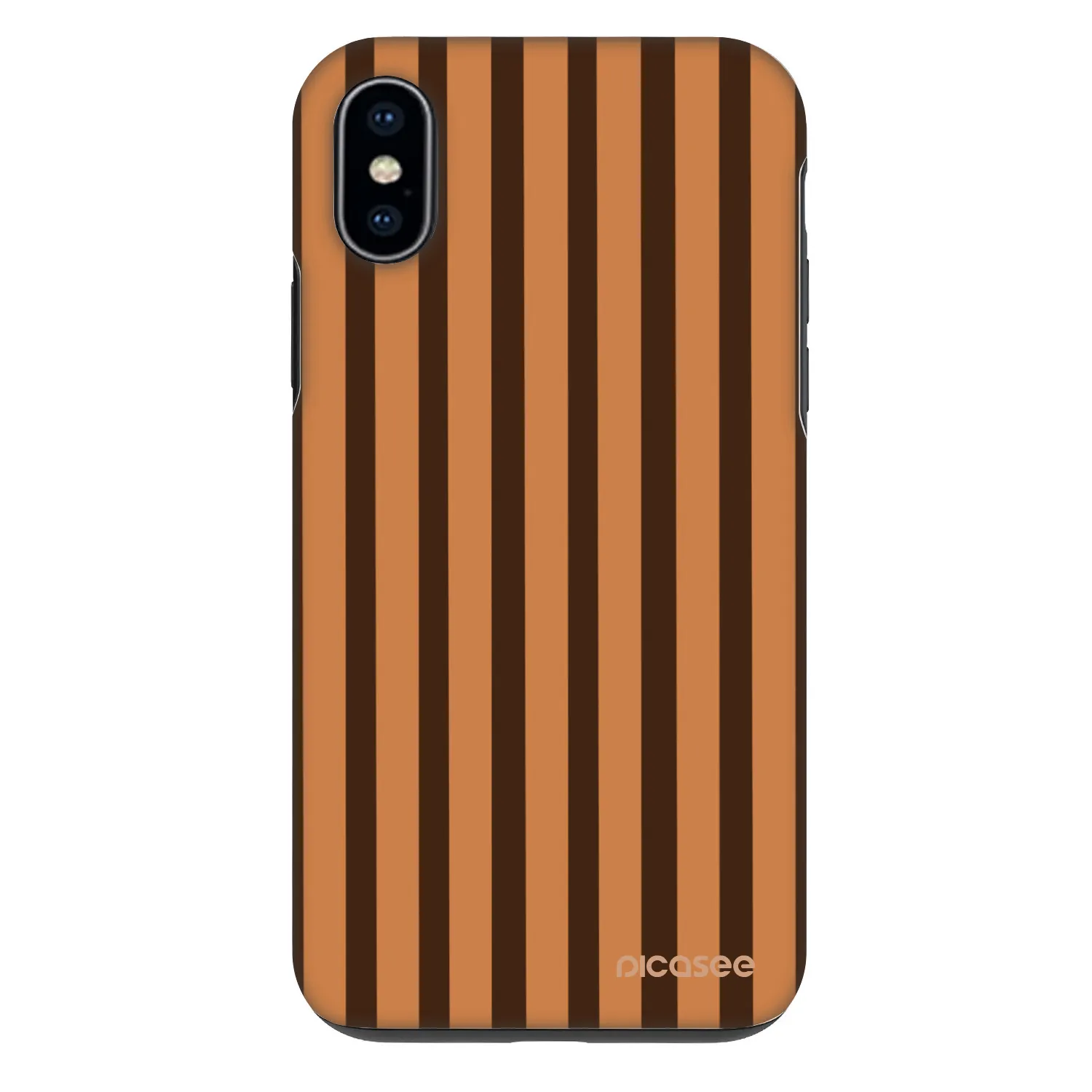 Picasee Fashion Case Apple iPhone X/XS - Caramel lines