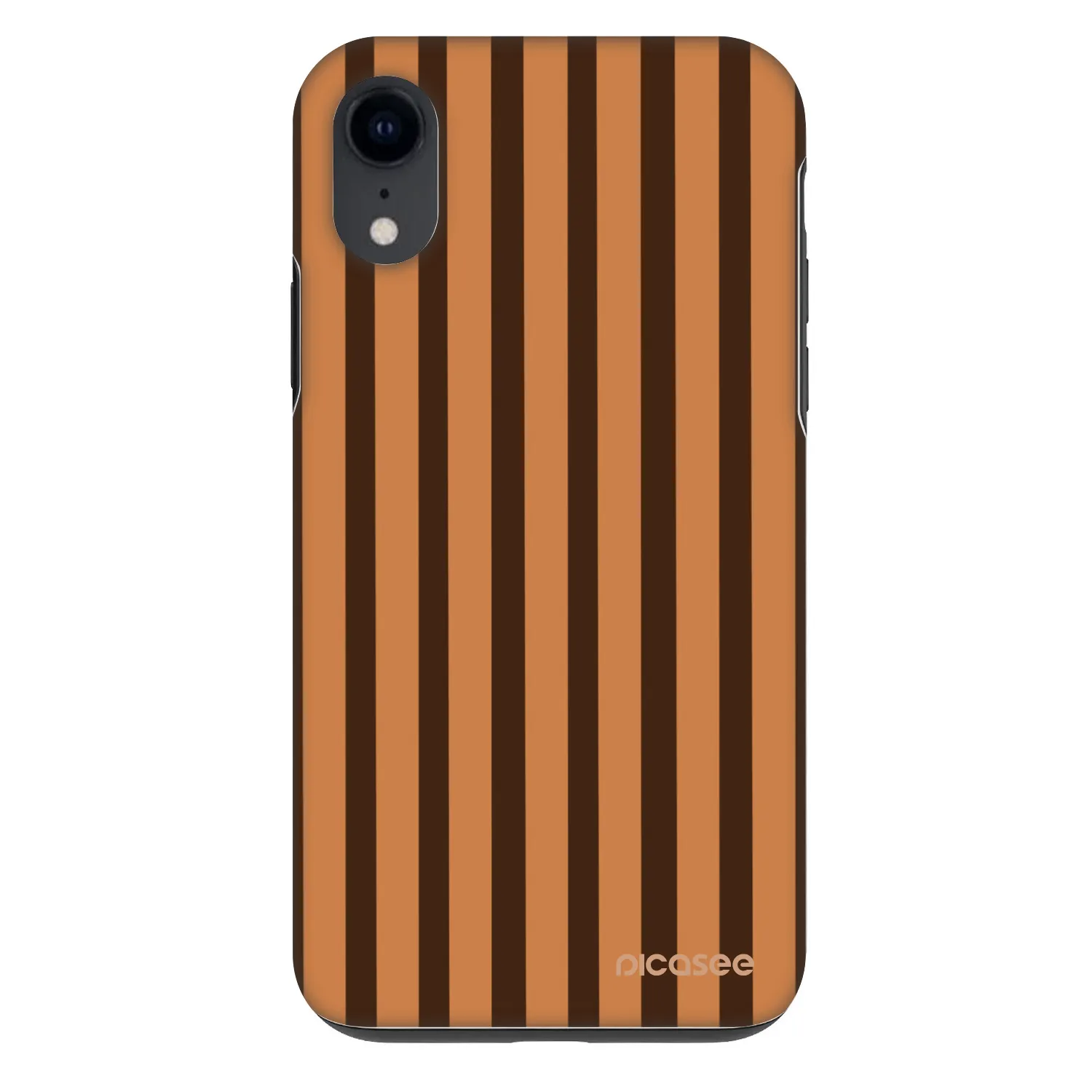 Picasee Fashion Case Apple iPhone XR - Caramel lines