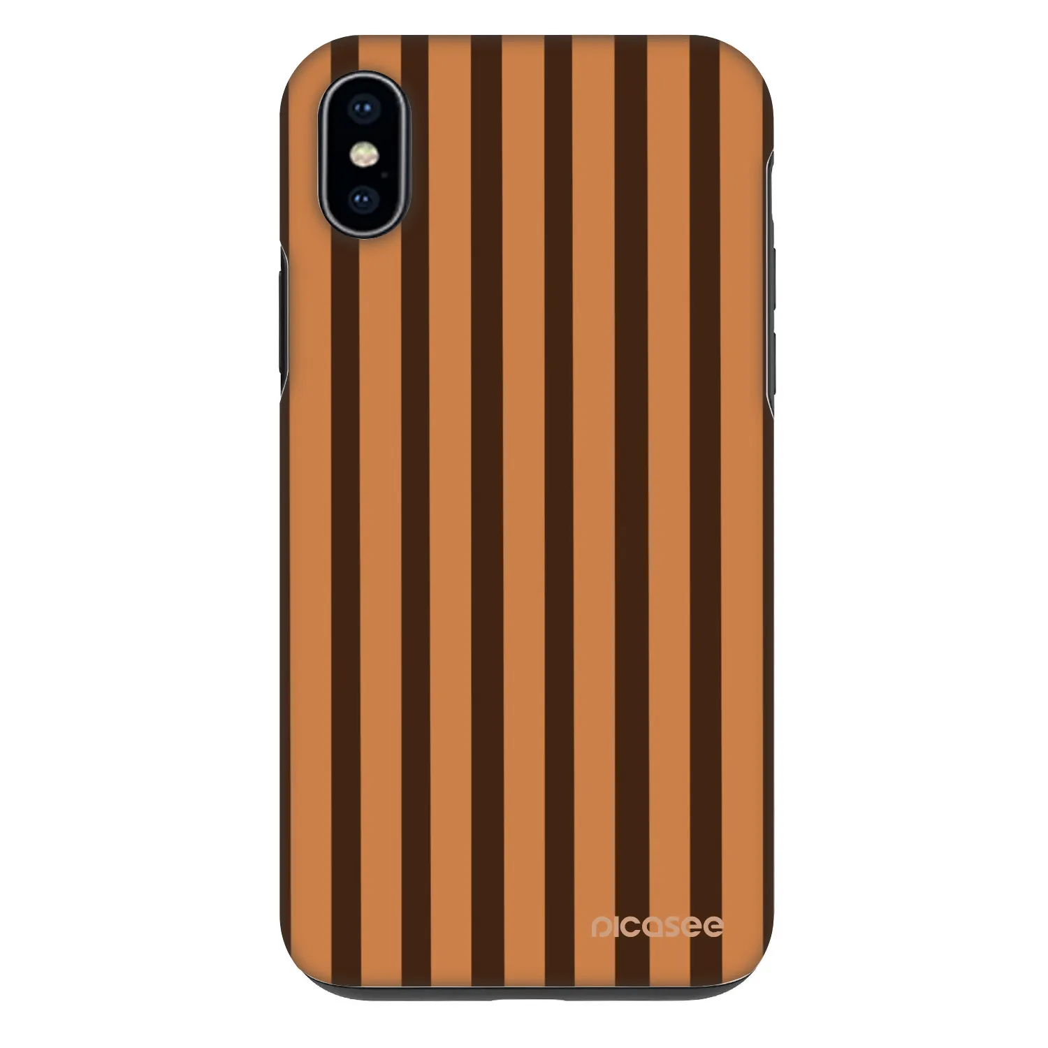 Picasee Fashion Case Apple iPhone XS Max - Caramel lines