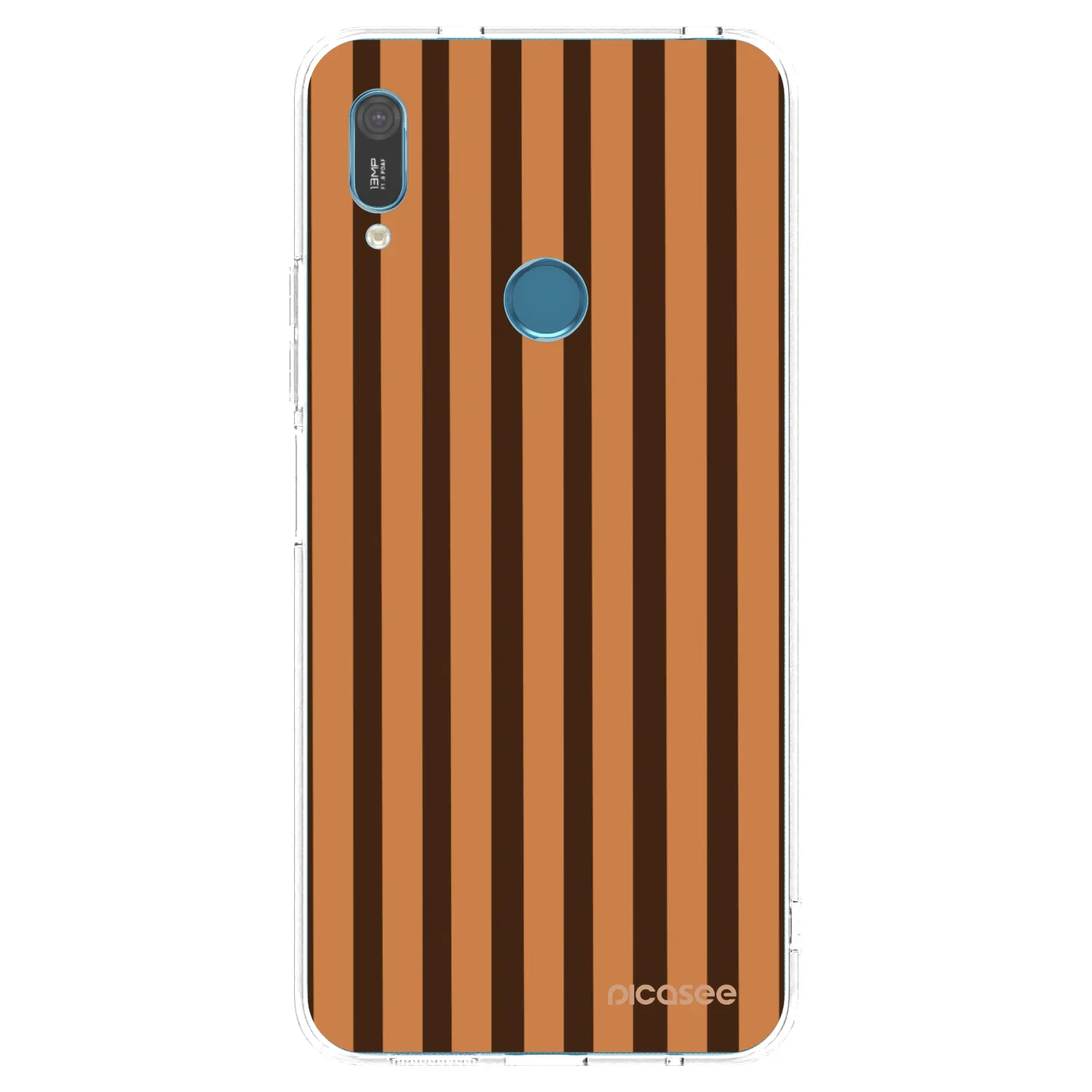Picasee átlátszó szilikon tok az alábbi mobiltelefonokra Huawei Y6 2019 - Caramel lines