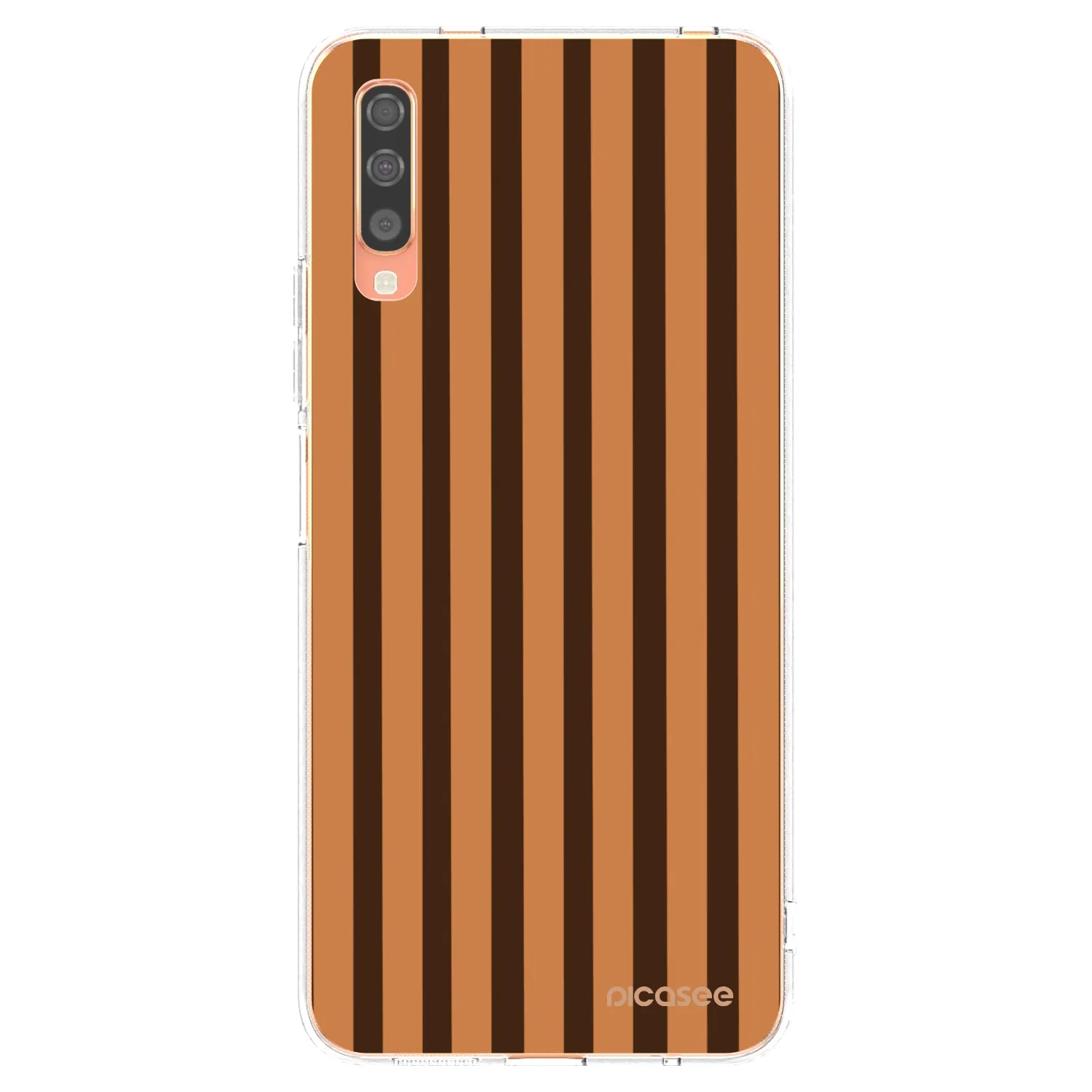 Picasee átlátszó szilikon tok az alábbi mobiltelefonokra Samsung Galaxy A70 A705F - Caramel lines