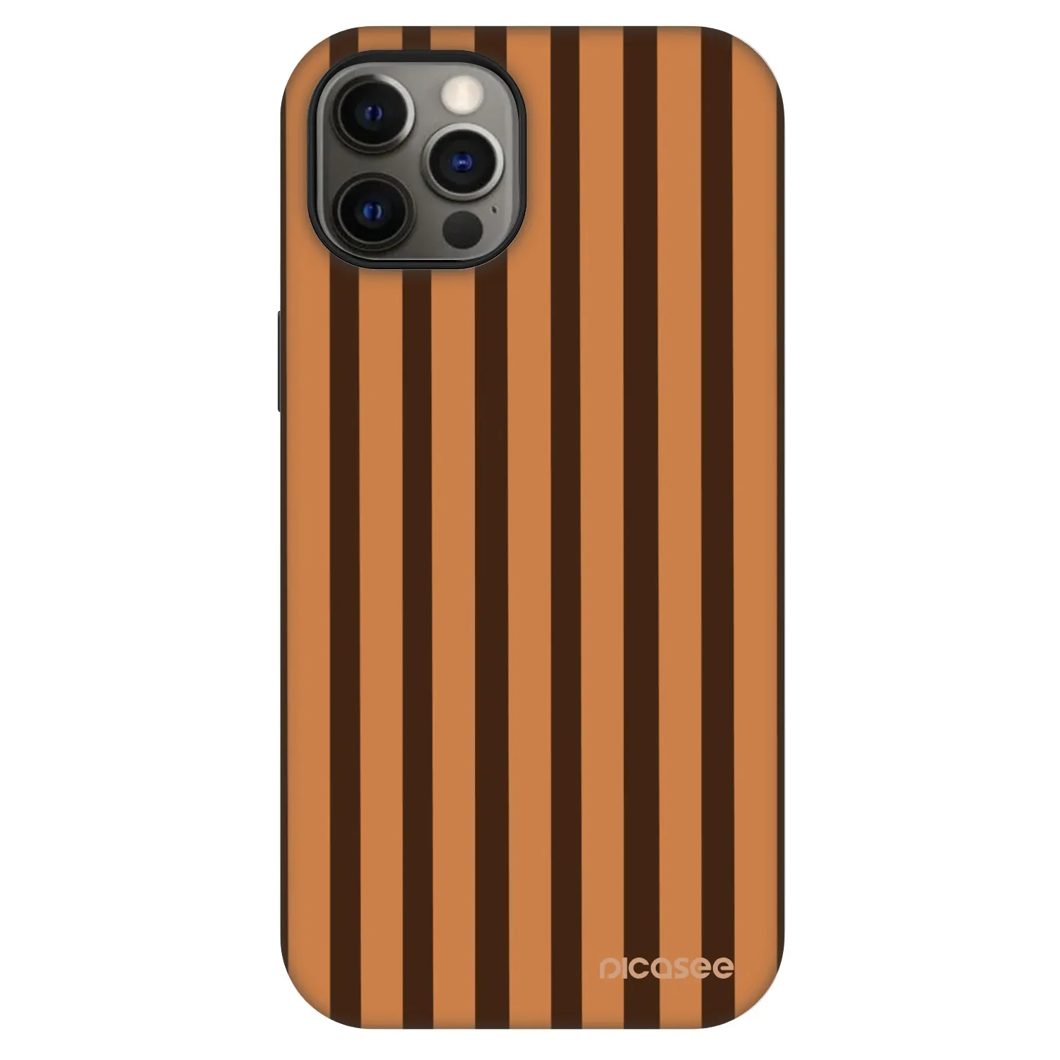 Picasee Fashion Case MagSafe Apple iPhone 12 Pro - Caramel lines
