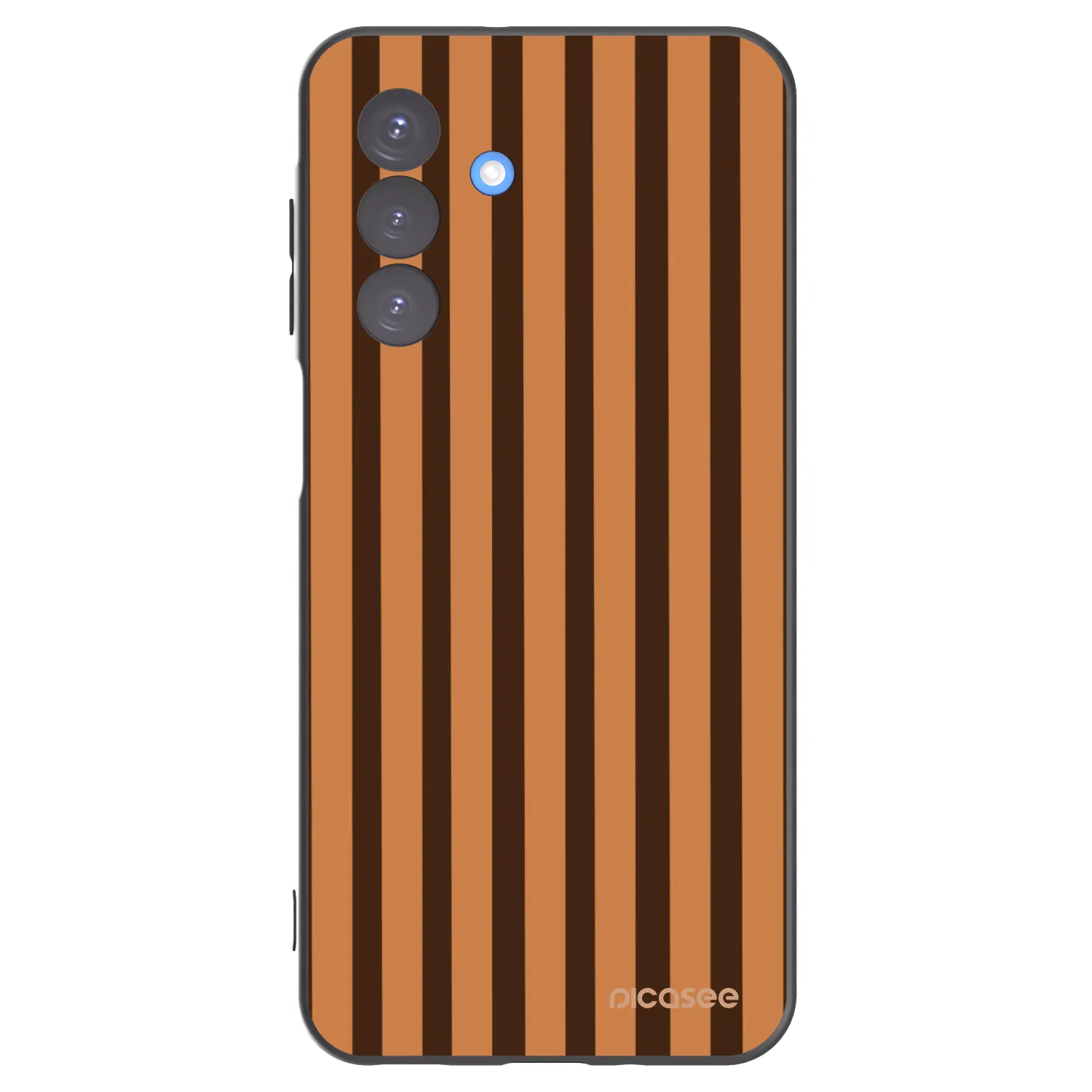 Picasee fekete szilikon tok az alábbi mobiltelefonokra Samsung Galaxy A17 5G - Caramel lines