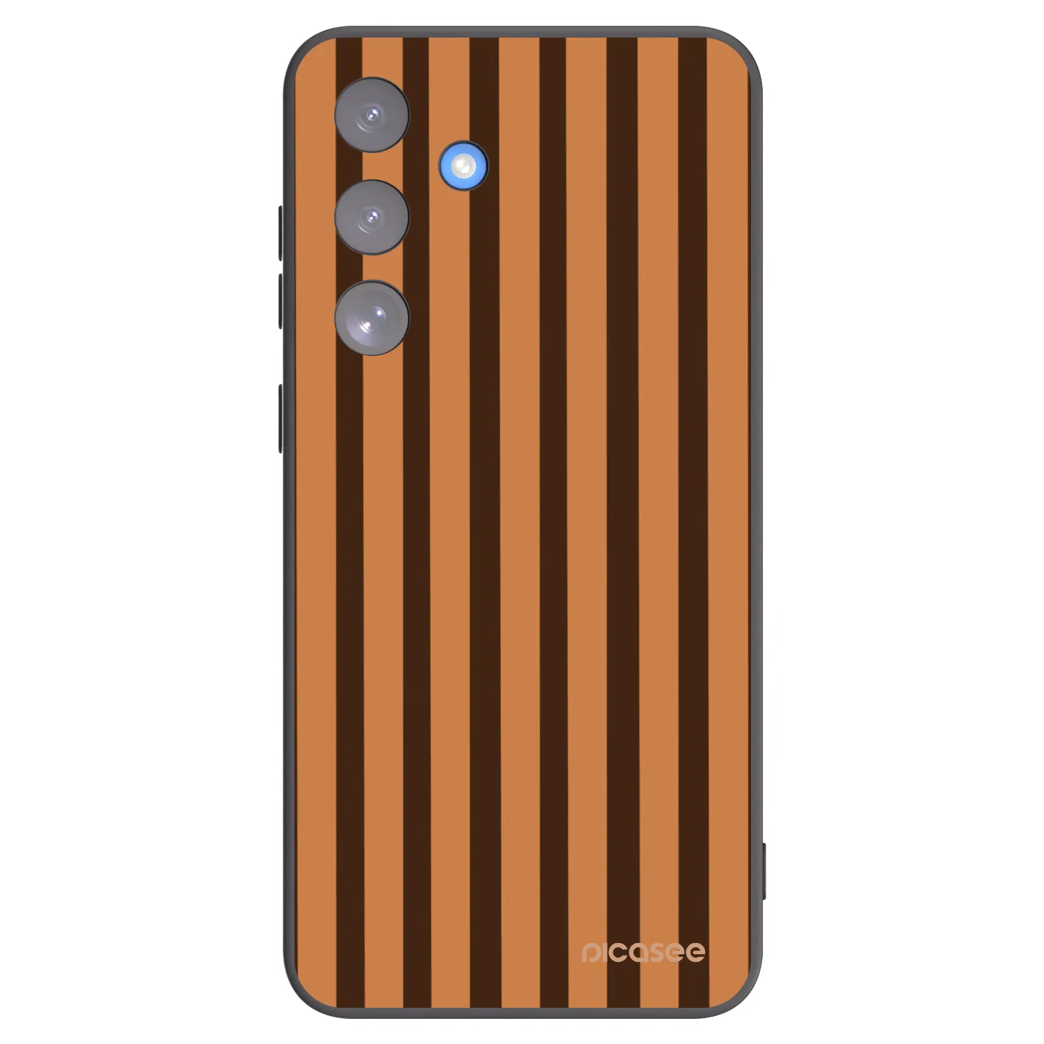 Picasee fekete szilikon tok az alábbi mobiltelefonokra Samsung Galaxy S25 FE 5G - Caramel lines