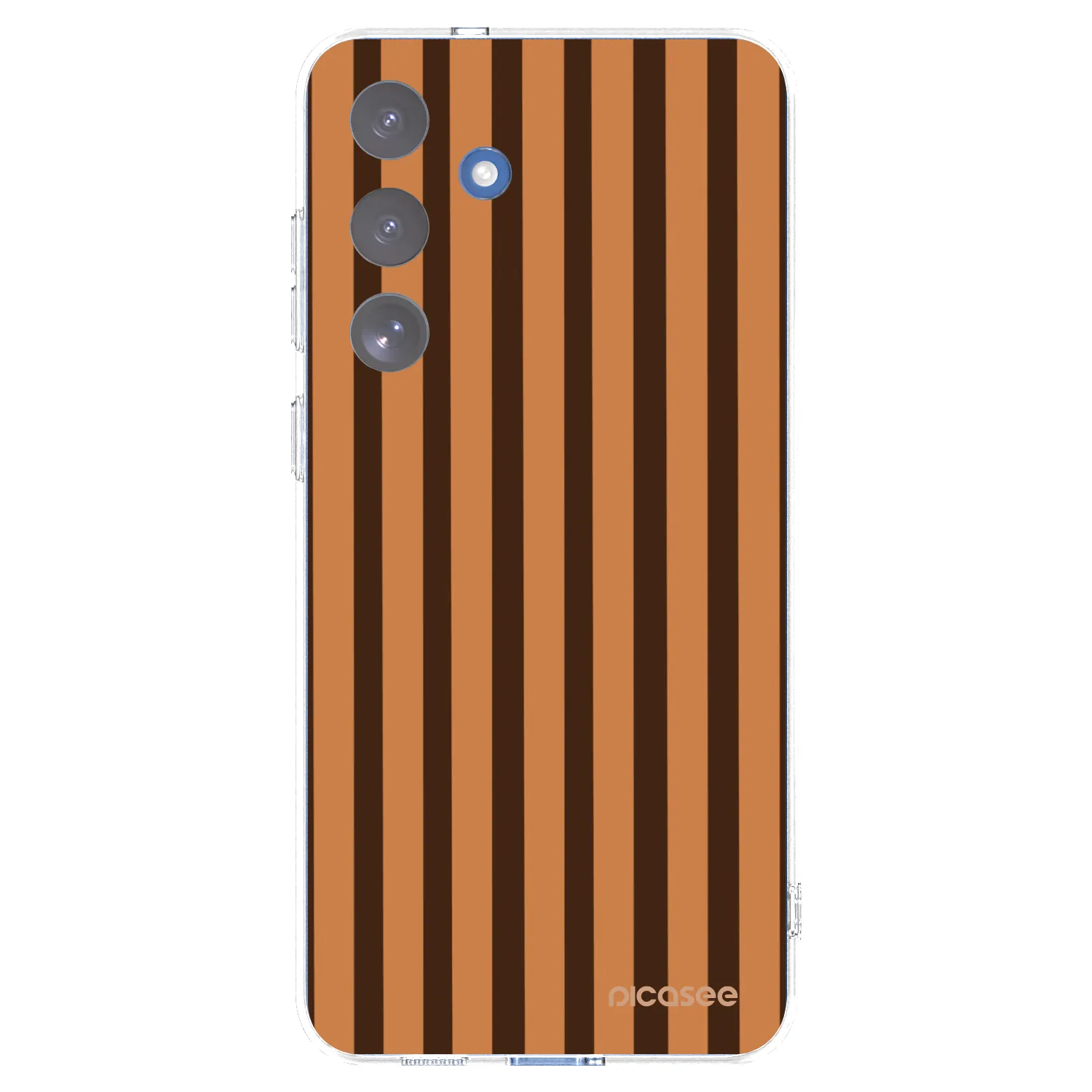 Picasee átlátszó szilikon tok az alábbi mobiltelefonokra Samsung Galaxy S25 FE 5G - Caramel lines