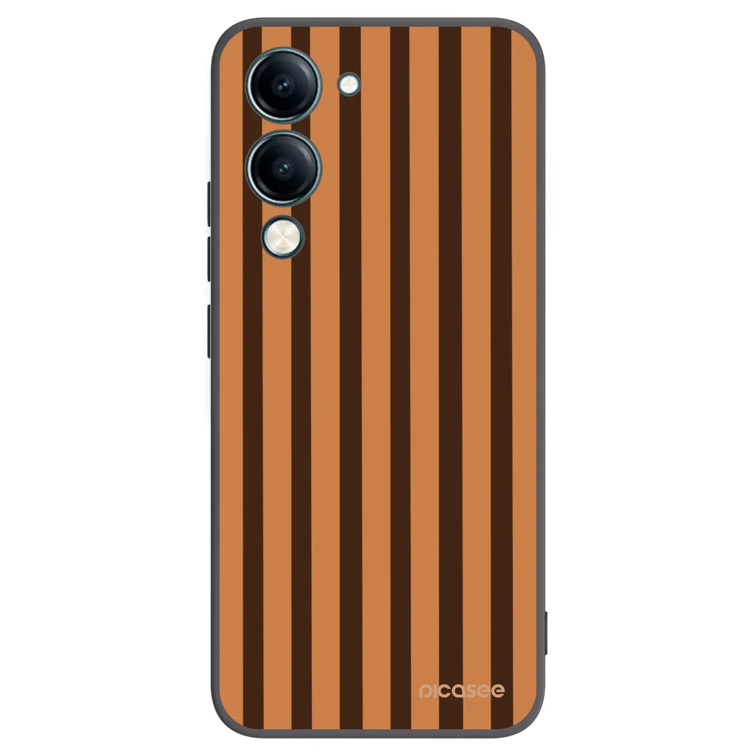 Picasee fekete szilikon tok az alábbi mobiltelefonokra Vivo Y29s 5G - Caramel lines
