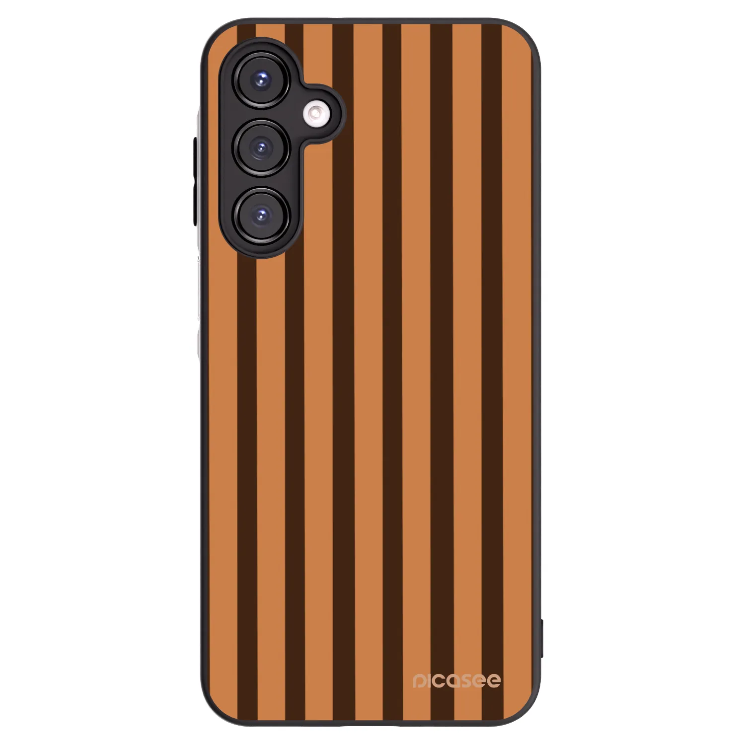 Picasee fekete szilikon tok az alábbi mobiltelefonokra Samsung Galaxy A16 4G - Caramel lines
