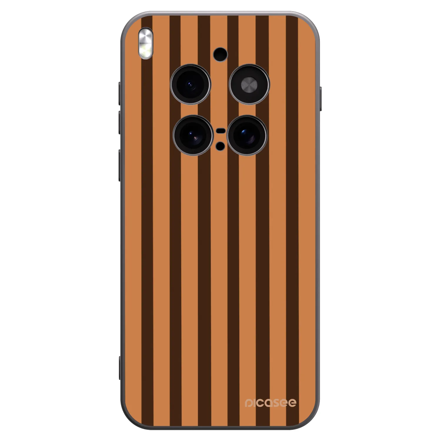 Picasee fekete szilikon tok az alábbi mobiltelefonokra Vivo X300 Pro - Caramel lines