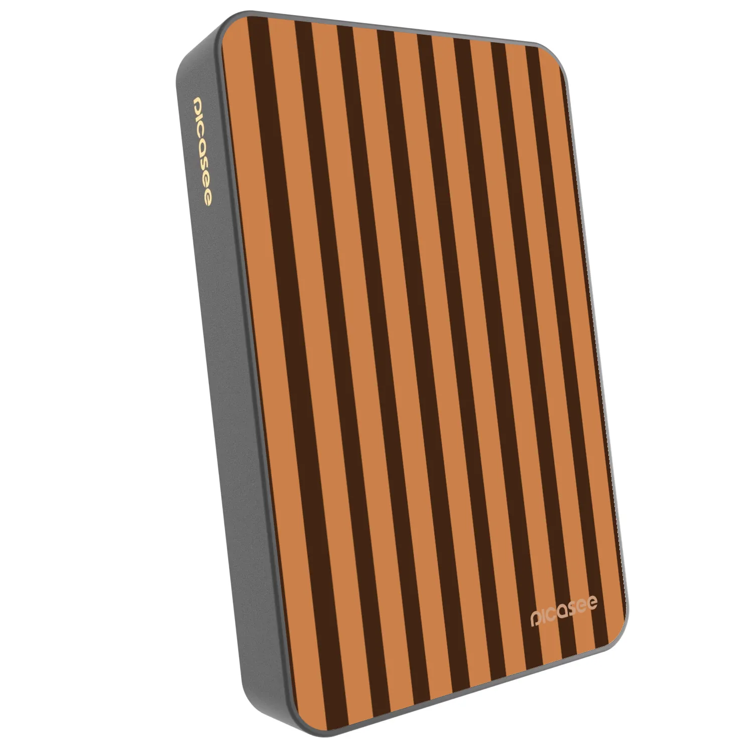 Picasee Powerbank MagSafe 10 000 mAh Szürke - Caramel lines