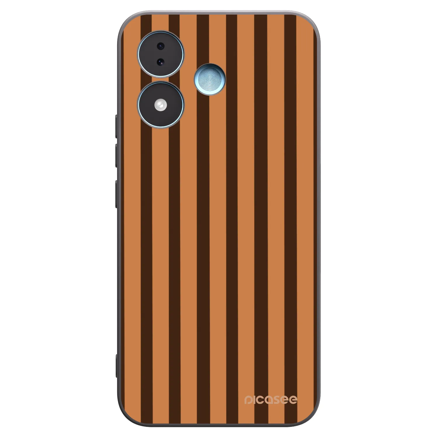 Picasee fekete szilikon tok az alábbi mobiltelefonokra Xiaomi Redmi Note 17 5G - Caramel lines