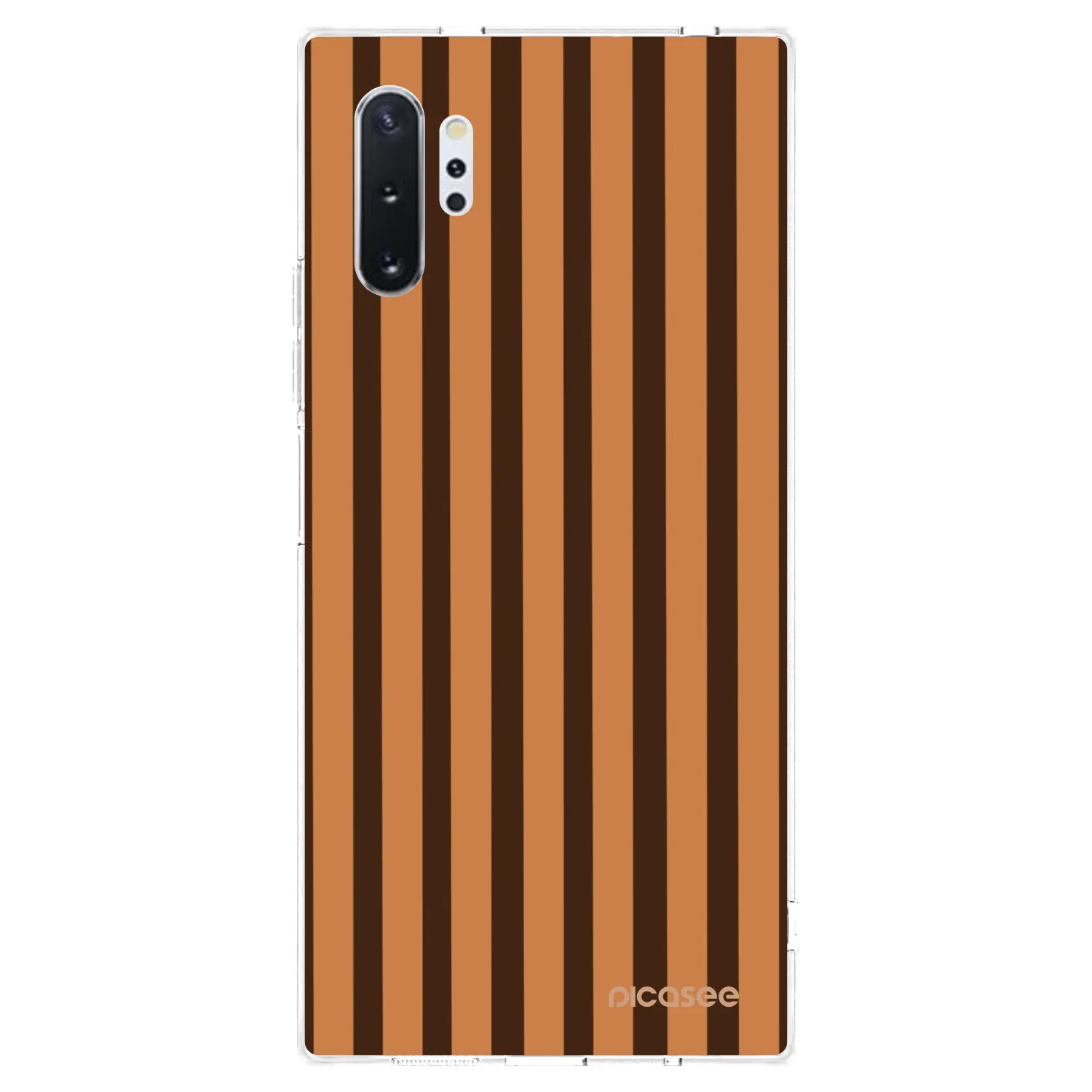 Picasee átlátszó szilikon tok az alábbi mobiltelefonokra Samsung Galaxy Note 10+ N975F - Caramel lines
