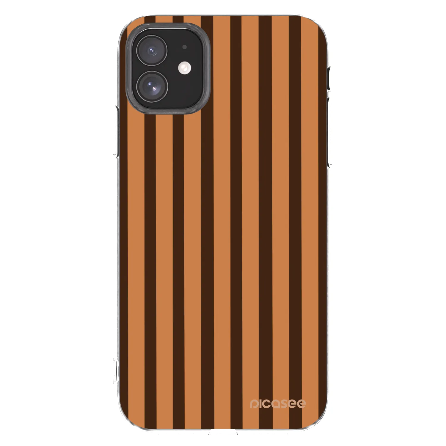 Picasee átlátszó szilikon tok az alábbi mobiltelefonokra Apple iPhone 11 - Caramel lines