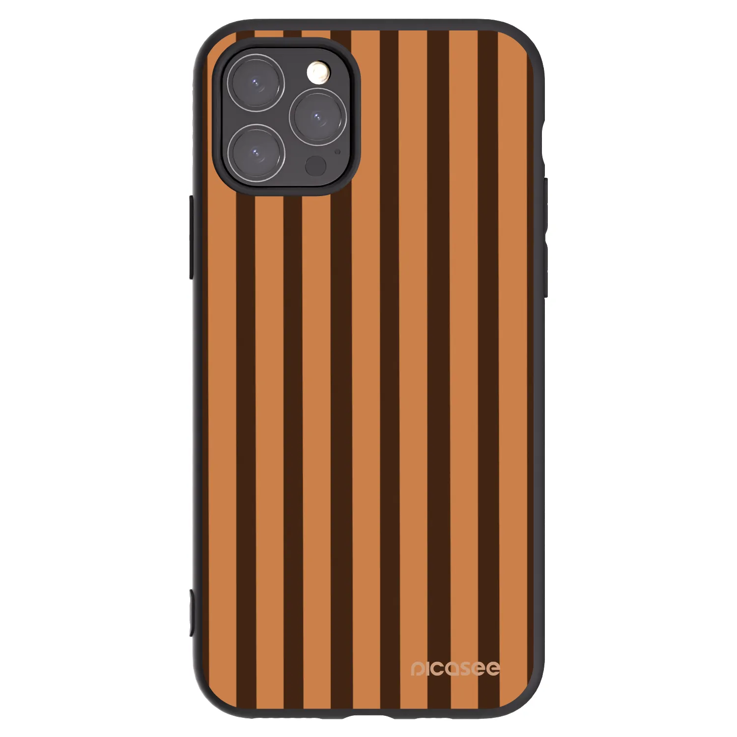 Picasee fekete szilikon tok az alábbi mobiltelefonokra Apple iPhone 11 Pro - Caramel lines