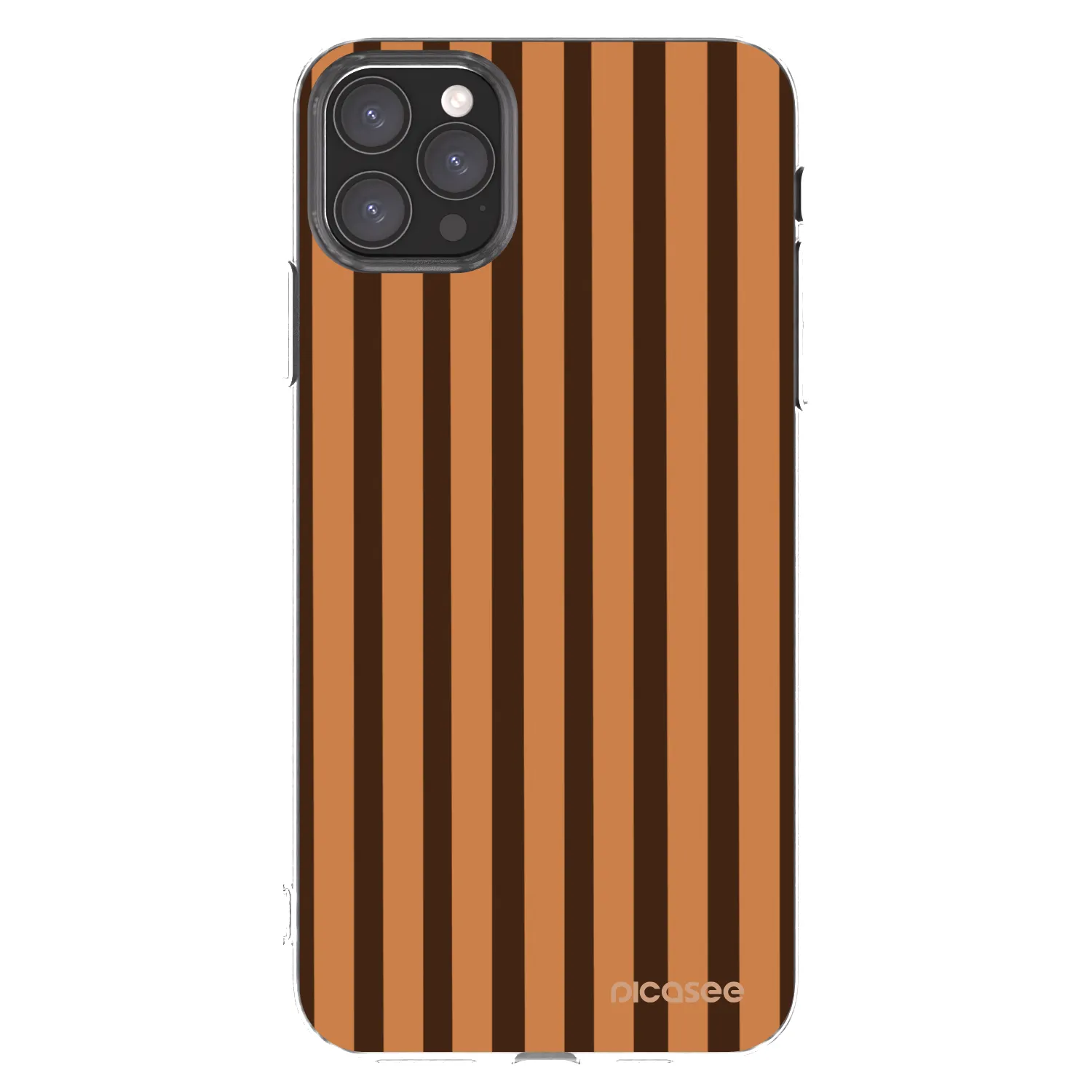 Picasee átlátszó szilikon tok az alábbi mobiltelefonokra Apple iPhone 11 Pro Max - Caramel lines