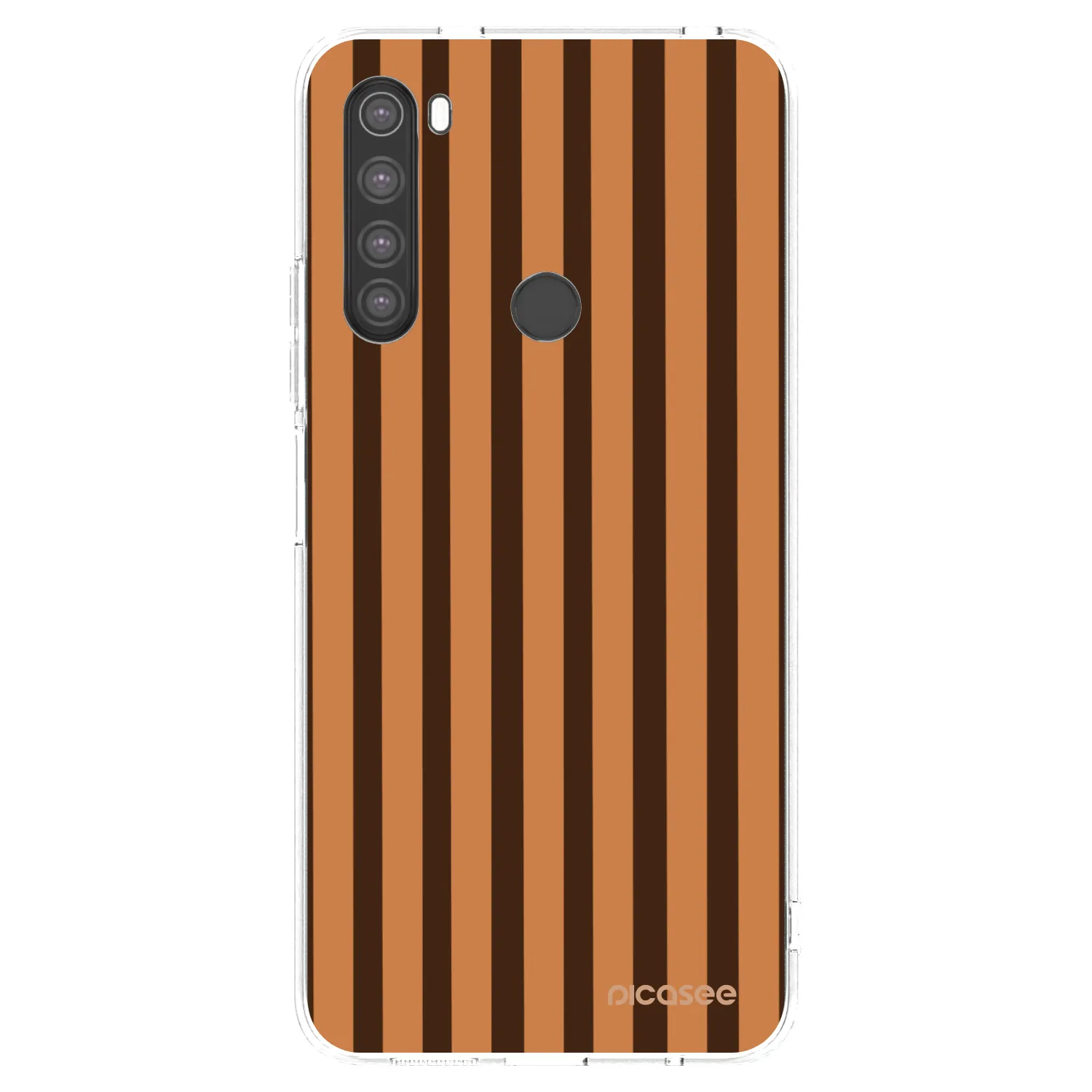 Picasee átlátszó szilikon tok az alábbi mobiltelefonokra Xiaomi Redmi Note 8 - Caramel lines