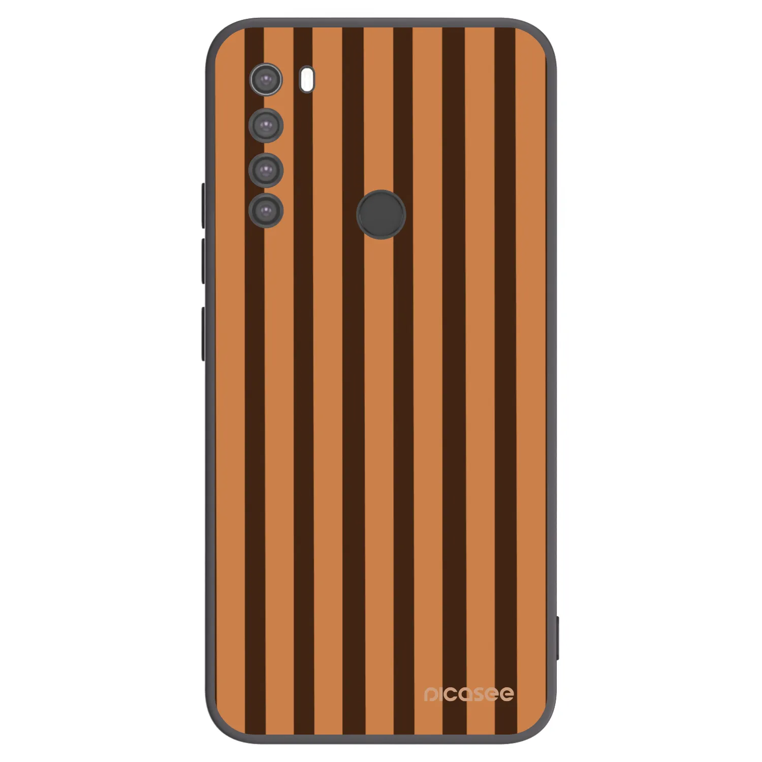 Picasee fekete szilikon tok az alábbi mobiltelefonokra Xiaomi Redmi Note 8 - Caramel lines