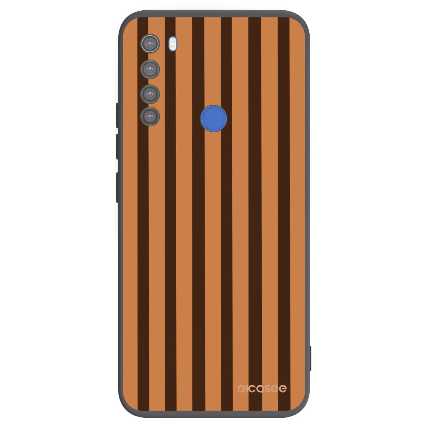 Picasee fekete szilikon tok az alábbi mobiltelefonokra Xiaomi Redmi Note 8T - Caramel lines
