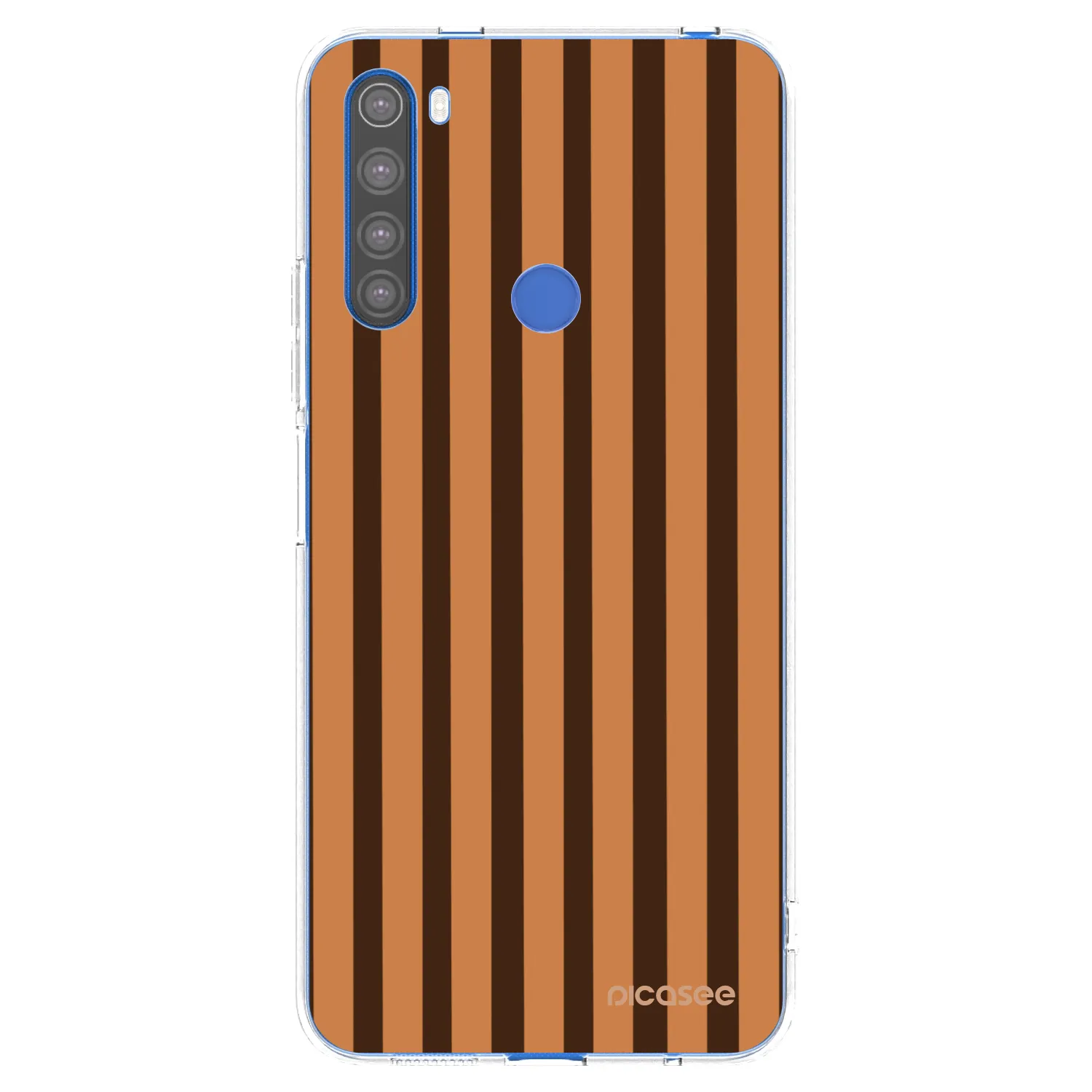 Picasee átlátszó szilikon tok az alábbi mobiltelefonokra Xiaomi Redmi Note 8T - Caramel lines