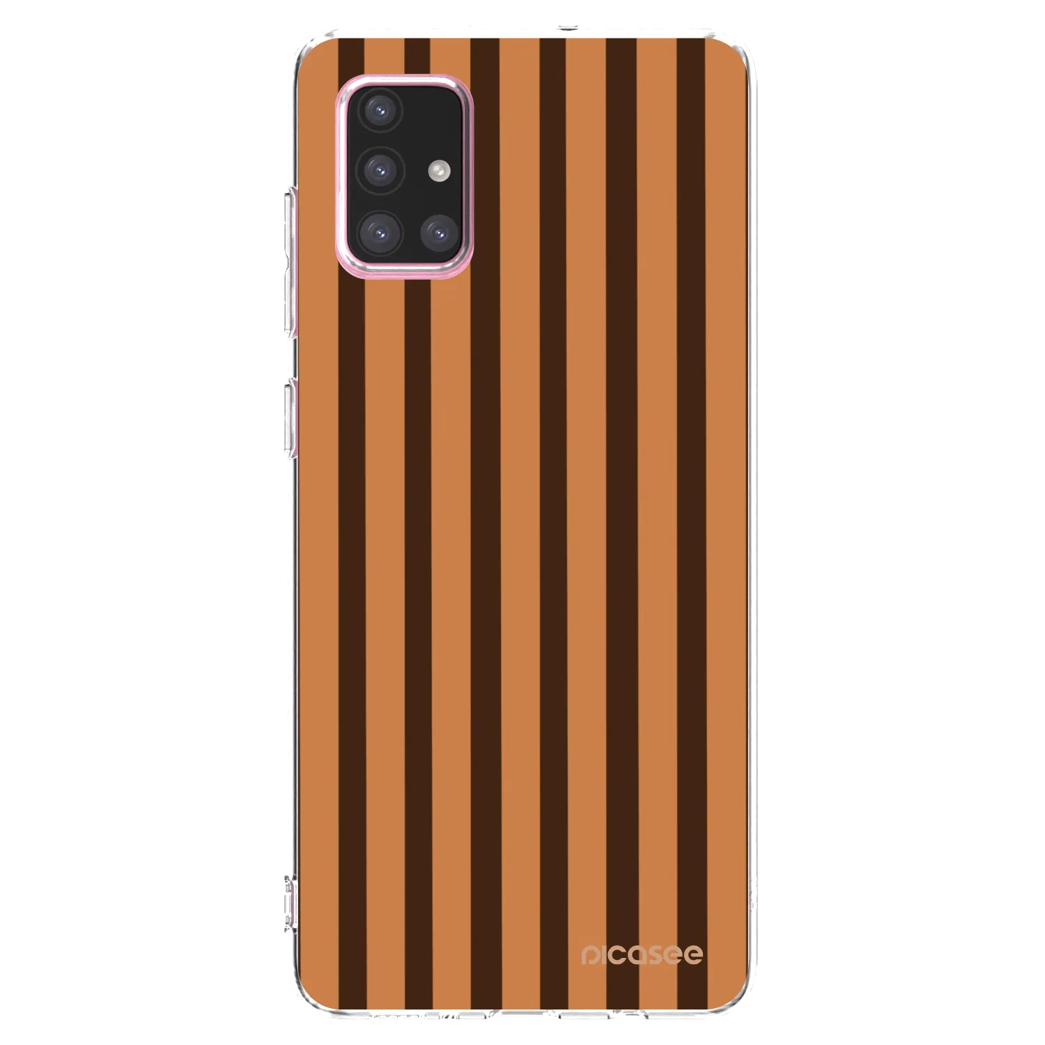 Picasee átlátszó szilikon tok az alábbi mobiltelefonokra Samsung Galaxy A71 A715F - Caramel lines