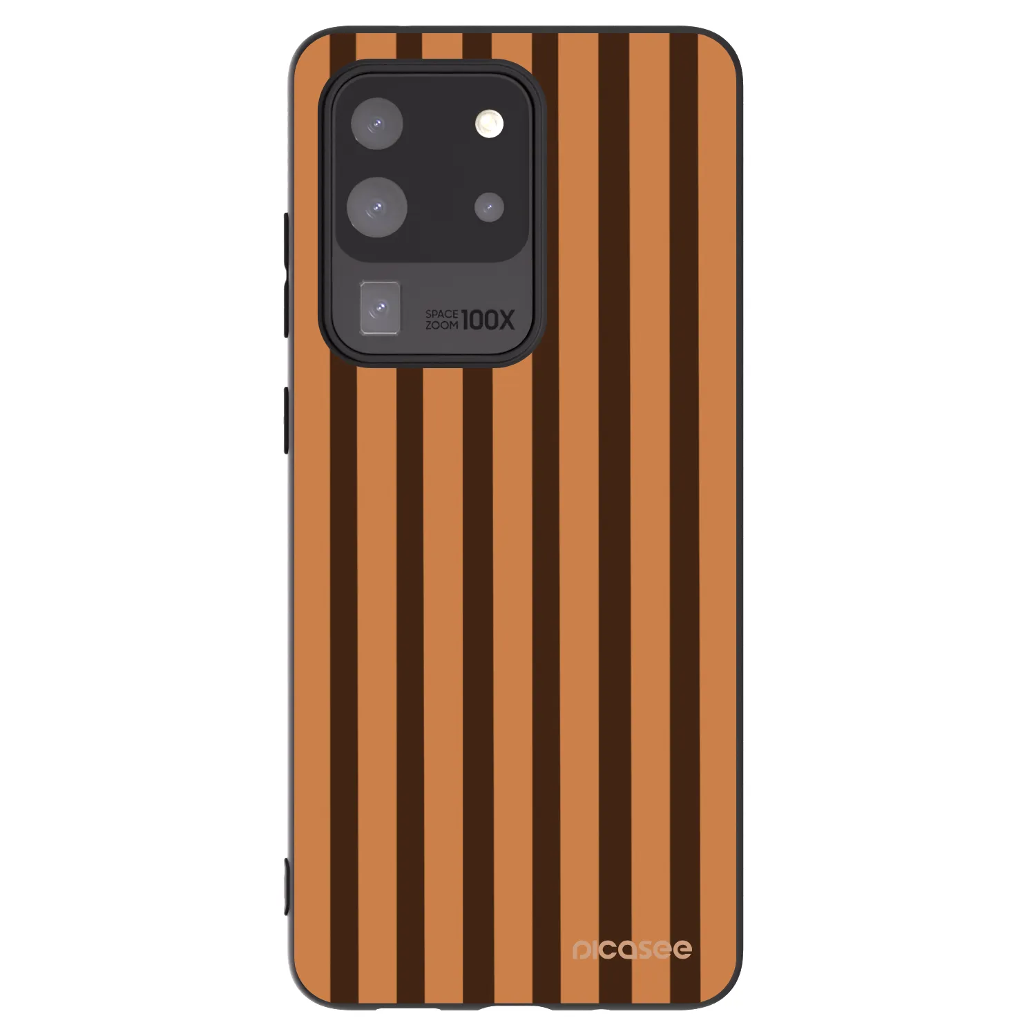 Picasee fekete szilikon tok az alábbi mobiltelefonokra Samsung Galaxy S20 Ultra 5G G988F - Caramel lines