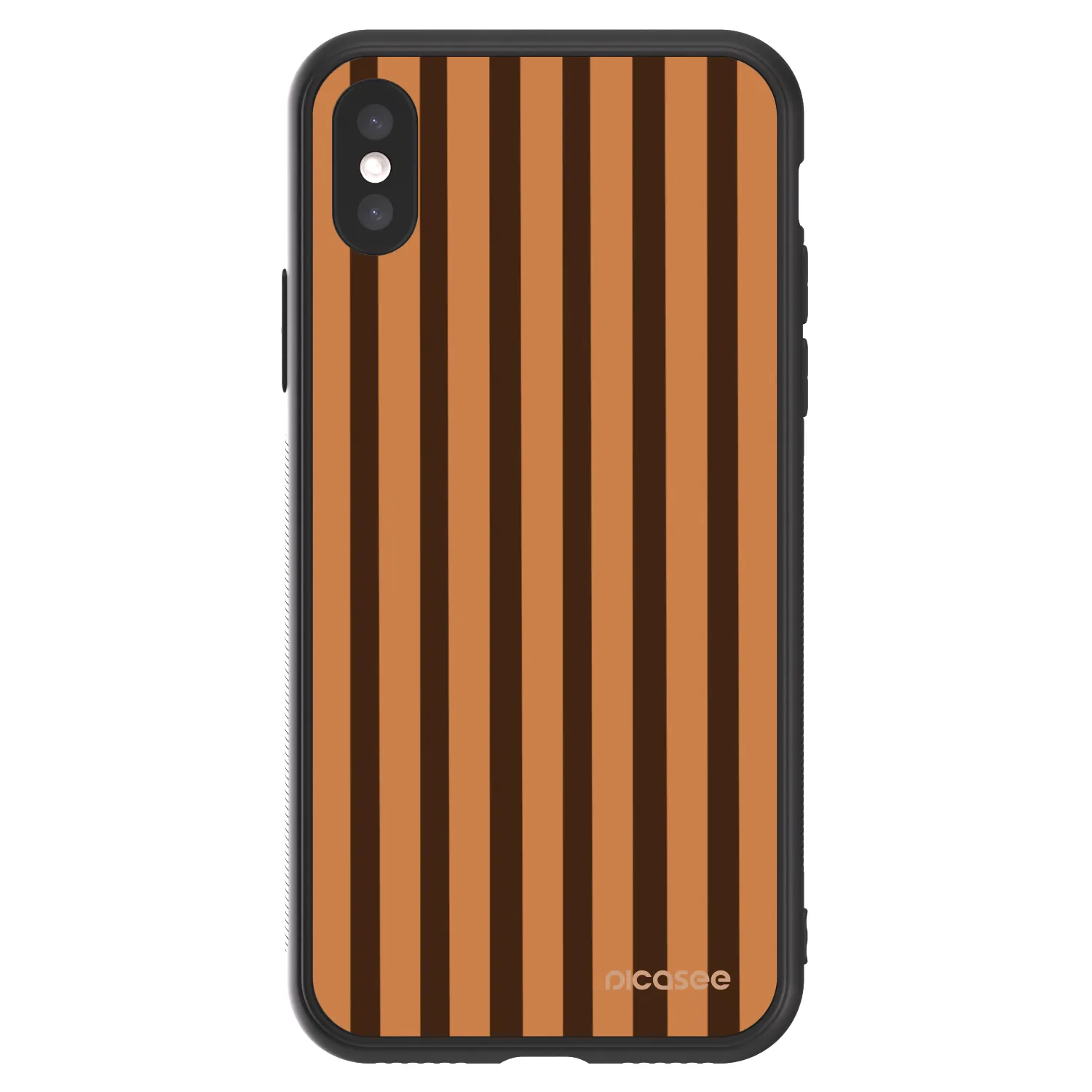 Picasee ULTIMATE CASE Apple iPhone X/XS - készülékre - Caramel lines