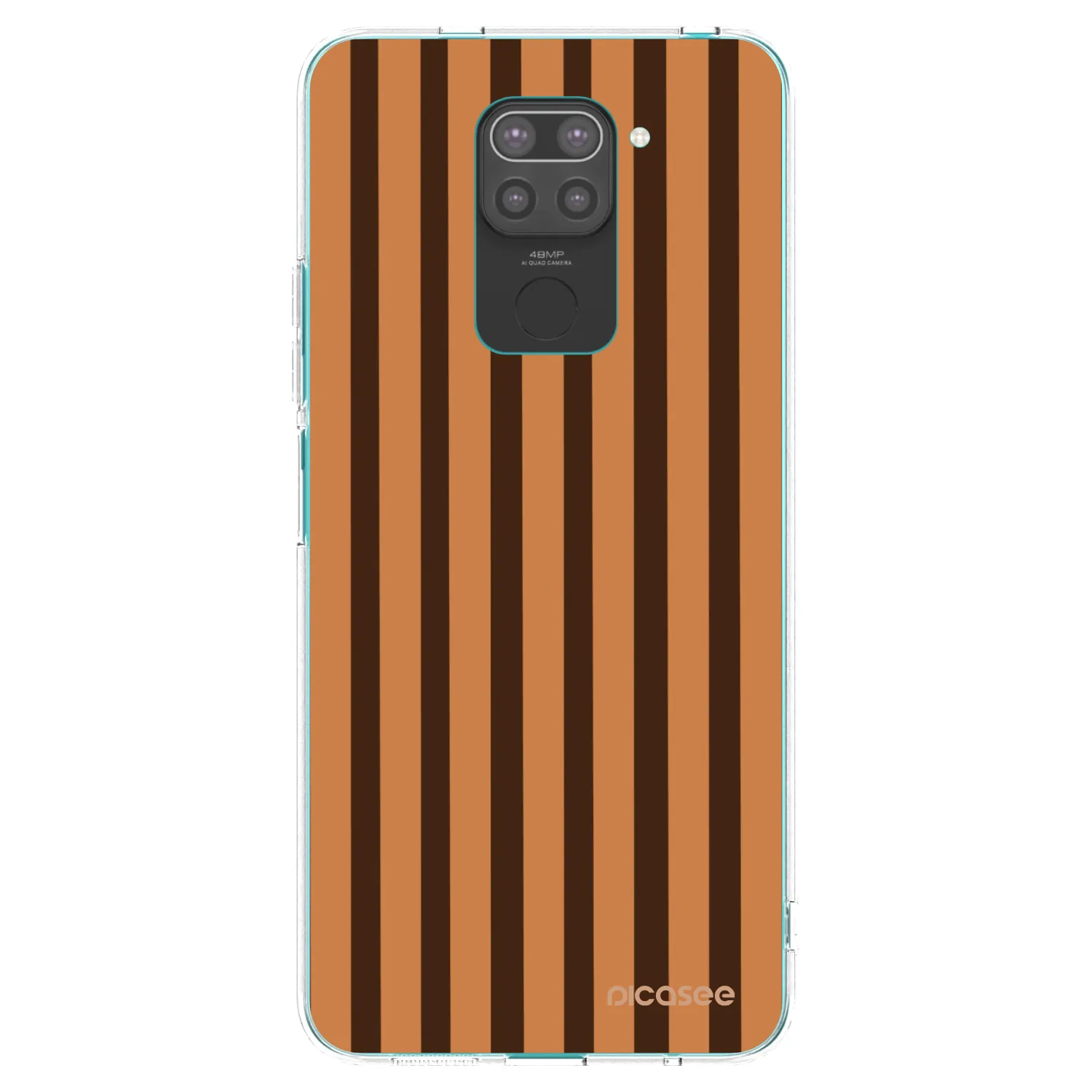 Picasee fekete szilikon tok az alábbi mobiltelefonokra Xiaomi Redmi Note 9 - Caramel lines