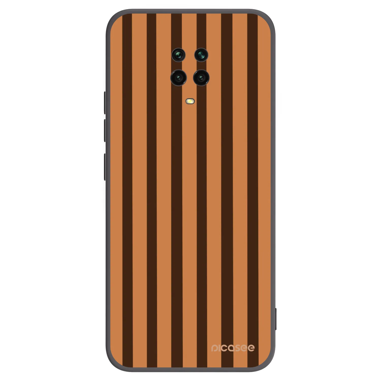 Picasee fekete szilikon tok az alábbi mobiltelefonokra Xiaomi Redmi Note 9S - Caramel lines