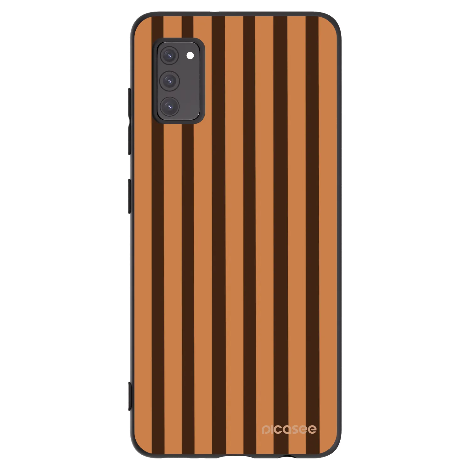 Picasee fekete szilikon tok az alábbi mobiltelefonokra Samsung Galaxy A41 A415F - Caramel lines