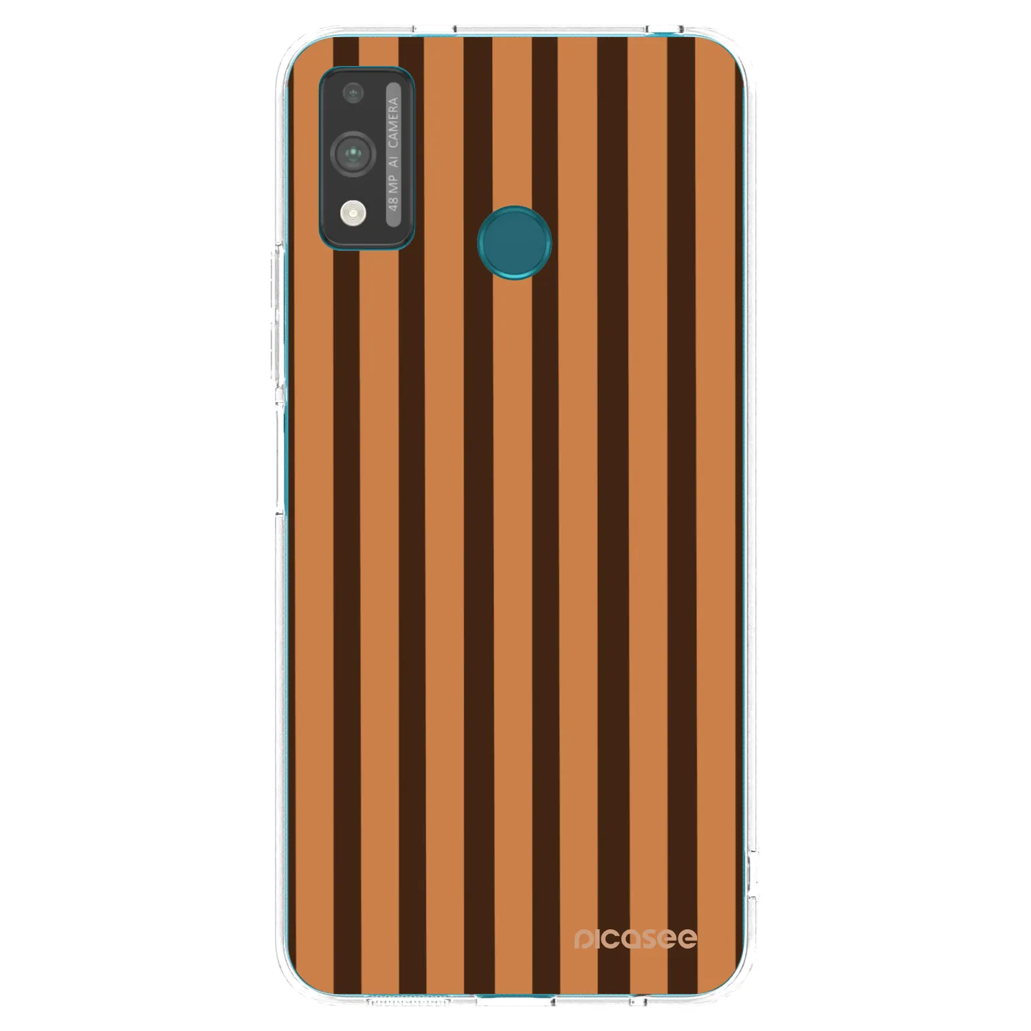 Picasee átlátszó szilikon tok az alábbi mobiltelefonokra Honor 9X Lite - Caramel lines
