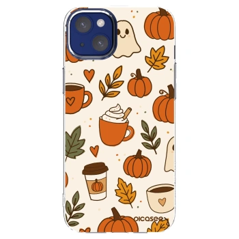 Picasee átlátszó szilikon tok az alábbi mobiltelefonokra Apple iPhone 14 Plus - Fall vibes