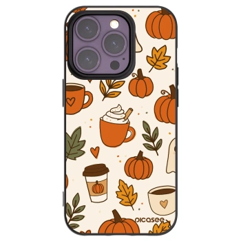 Picasee fekete szilikon tok az alábbi mobiltelefonokra Apple iPhone 14 Pro - Fall vibes