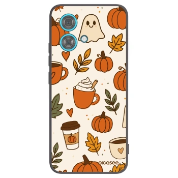 Picasee fekete szilikon tok az alábbi mobiltelefonokra Motorola Edge 40 Neo - Fall vibes